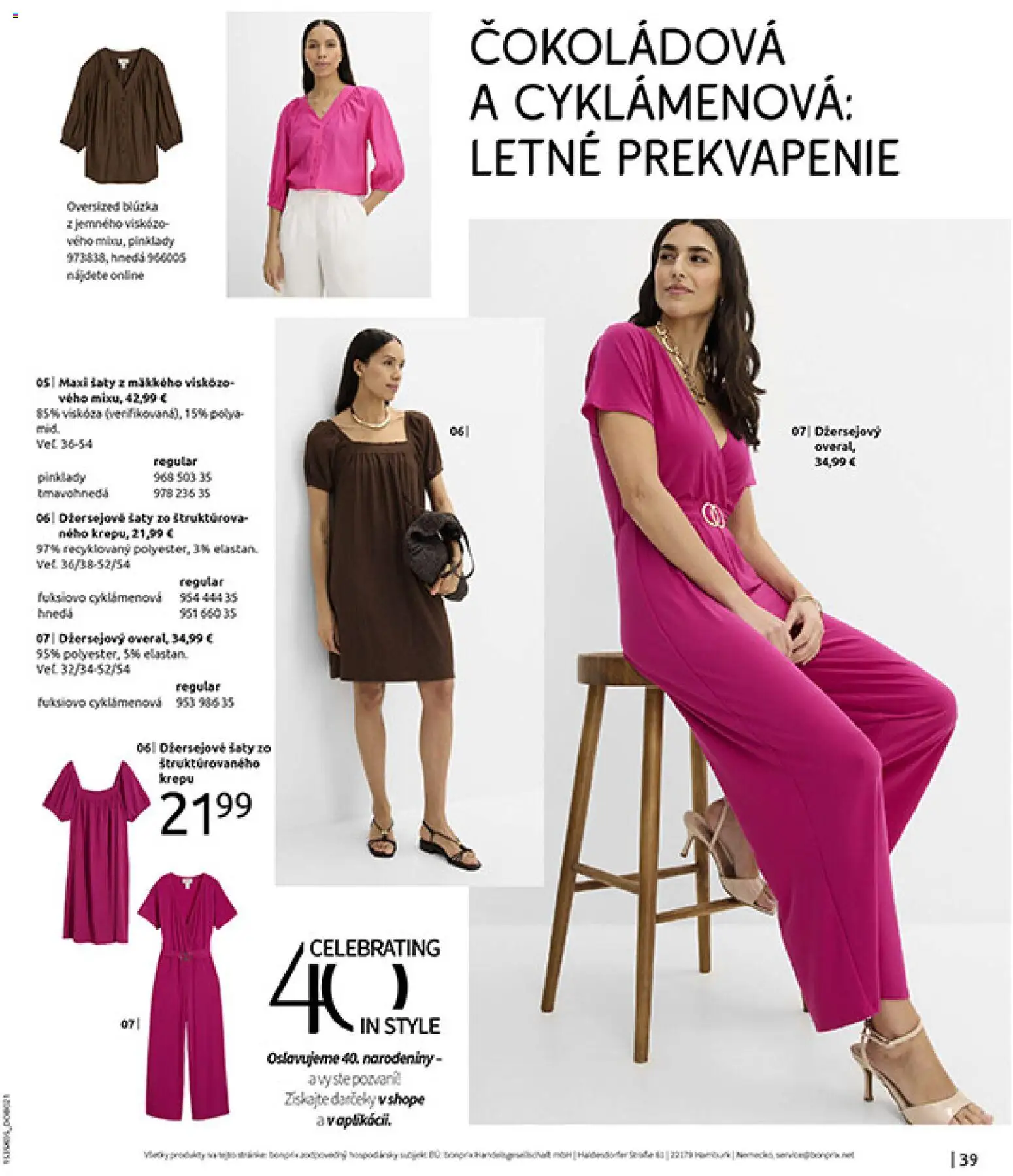 Nové Bonprix akcie – leták je platný od 01.01.2026 | Strana: 41 | Produkty: Šaty, Blúzka