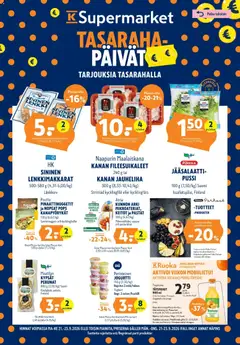 K-Supermarket-mainoslehti voimassa 21/09/2026 alkaen