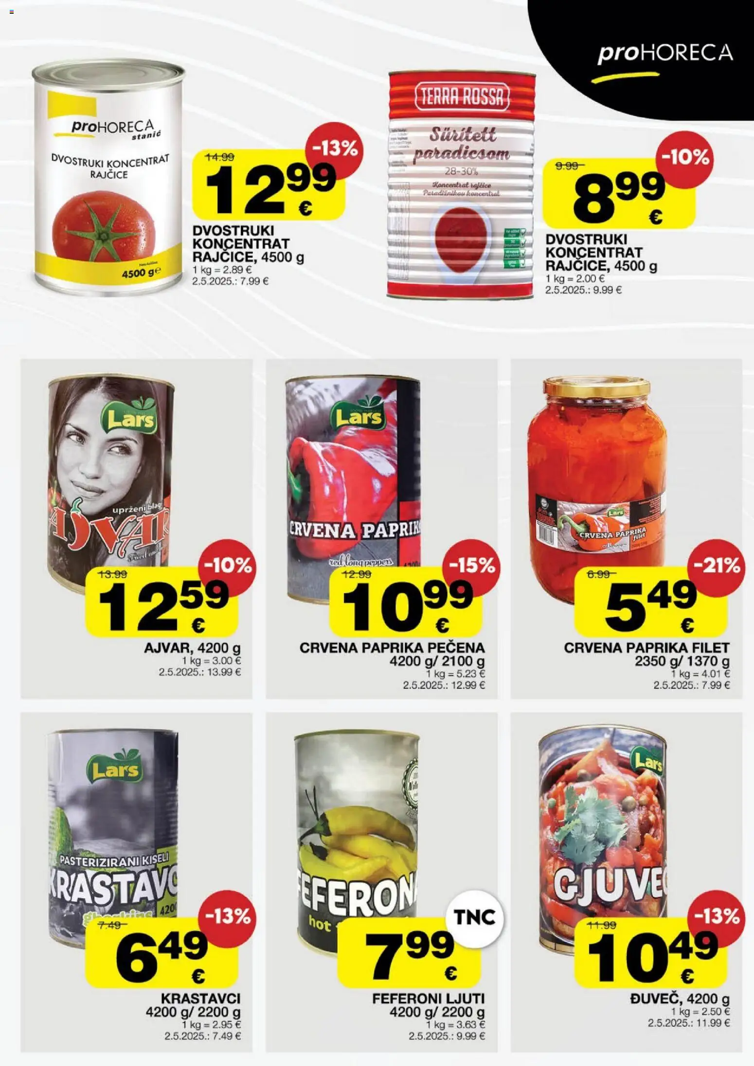 Stanić Diskont katalog | vrijedi od 29.04.2026 | Stranica: 13 | Proizvodi: Rajčice, Paprika, Krastavci, Feferoni