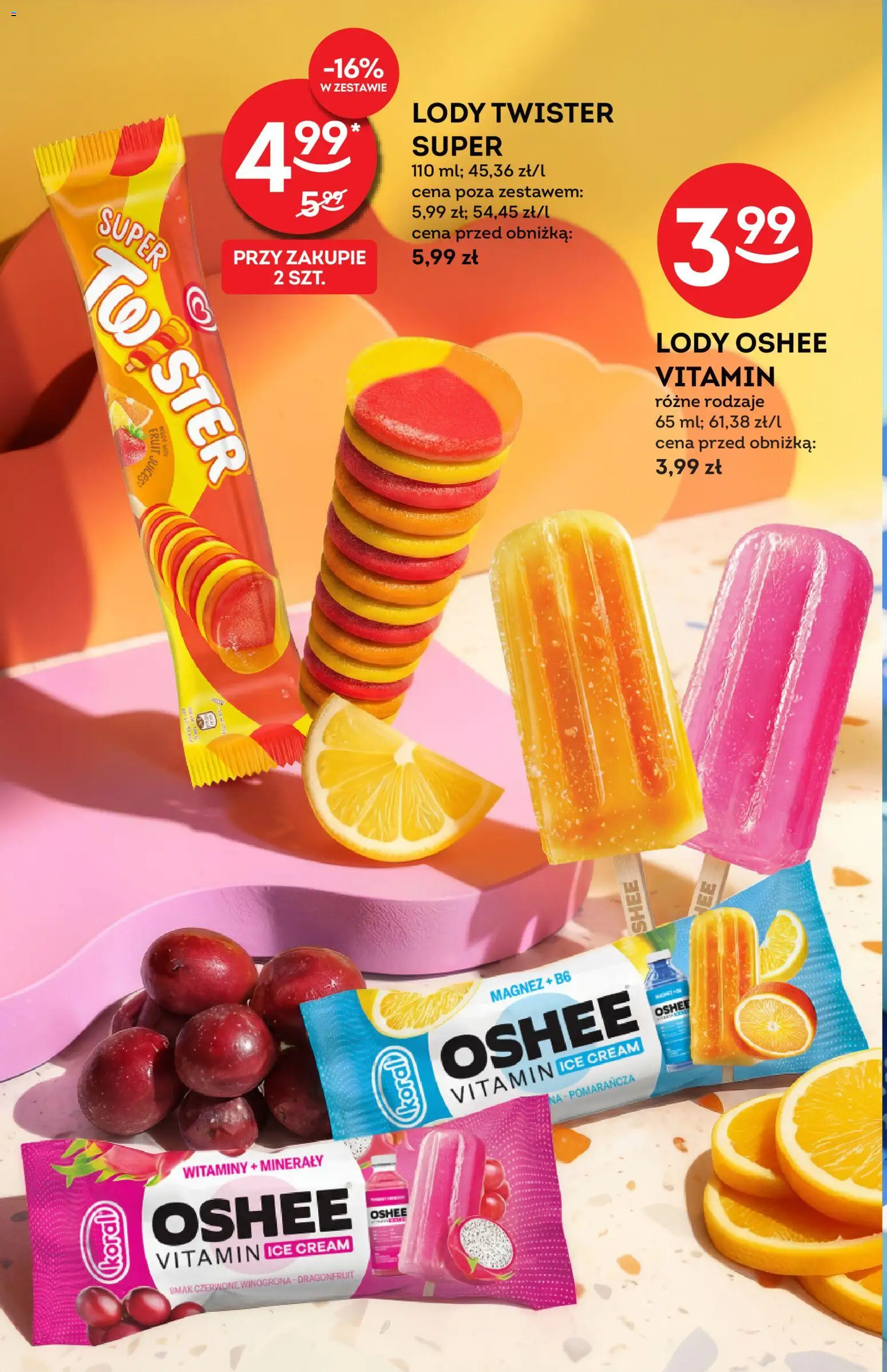 Żabka gazetka - Katalog lodowy od 20.05.2026 | Strona: 14 | Produkty: Winogrona, Lody