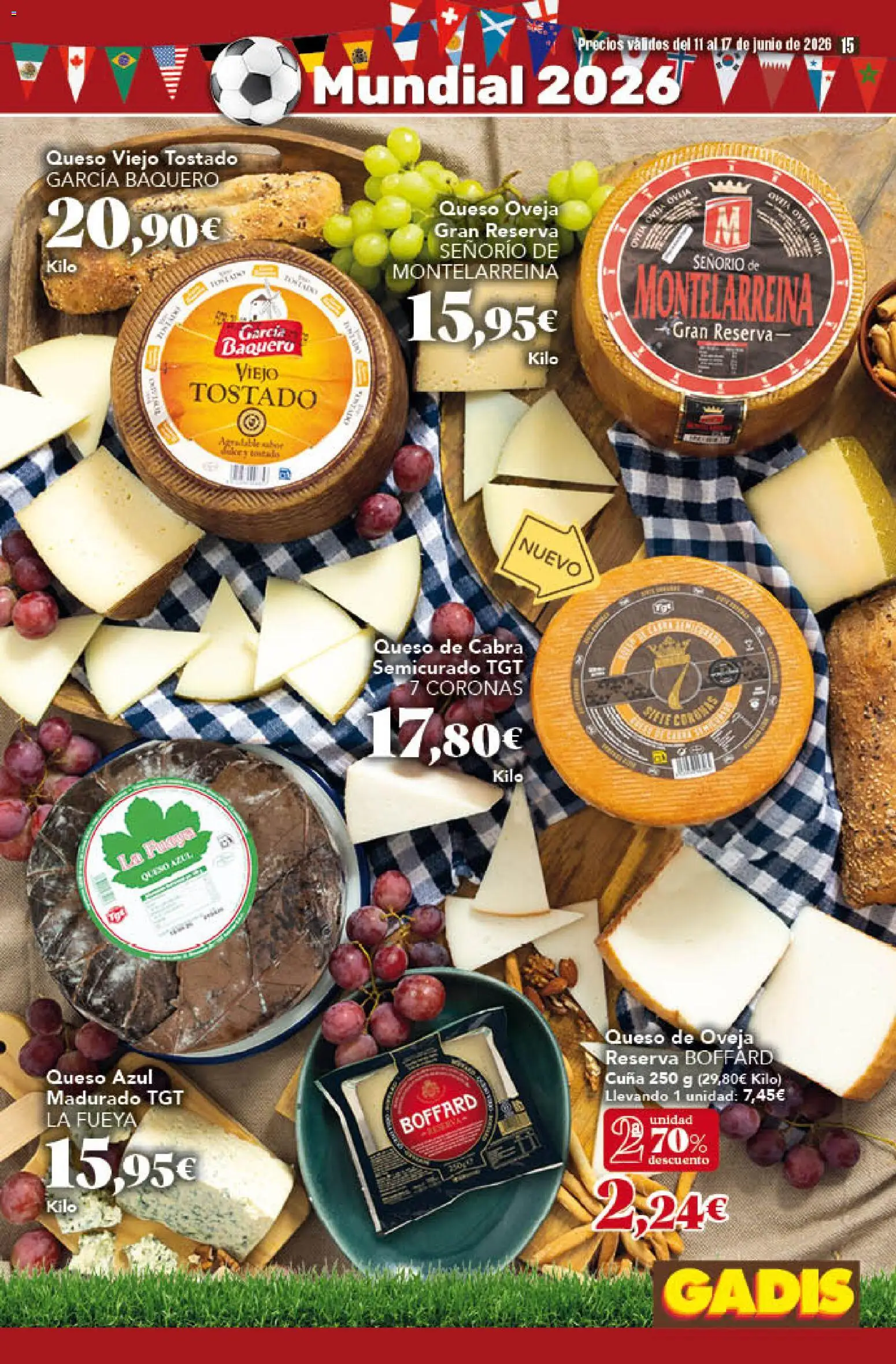 Gadis folleto │ válido desde el 11.06.2026 | Página: 15 | Productos: Queso de oveja, Queso, Cuna