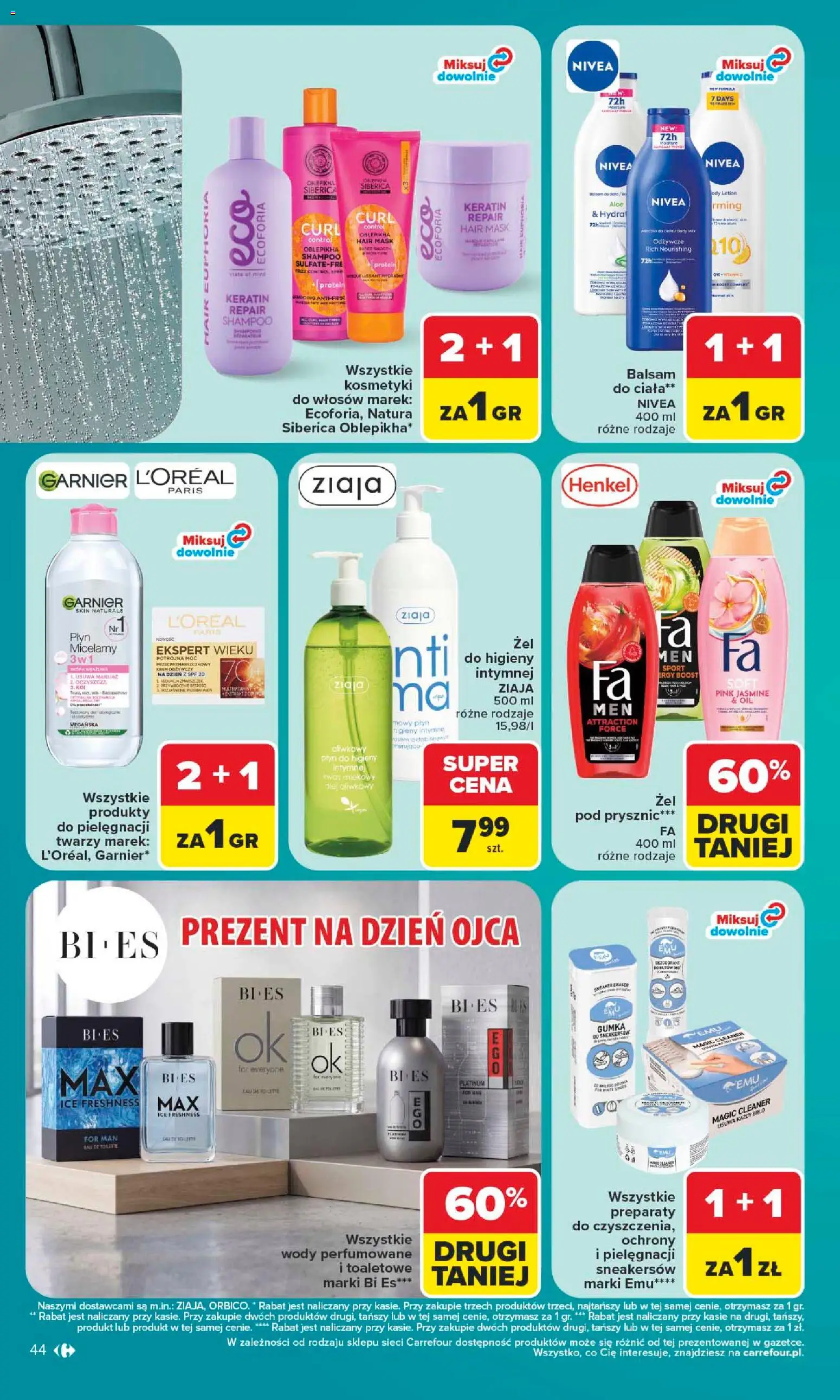 Carrefour gazetka od 15.06.2026 | Strona: 46 | Produkty: Cleaner, Prysznic, Body, Lotion