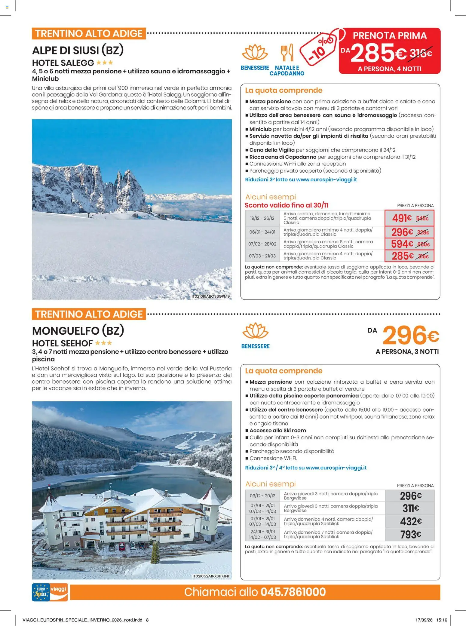 Volantino Eurospin del 17/09/2026 | Pagina: 8 | Prodotti: Verdure, Piscina, Coperta, Tavolo
