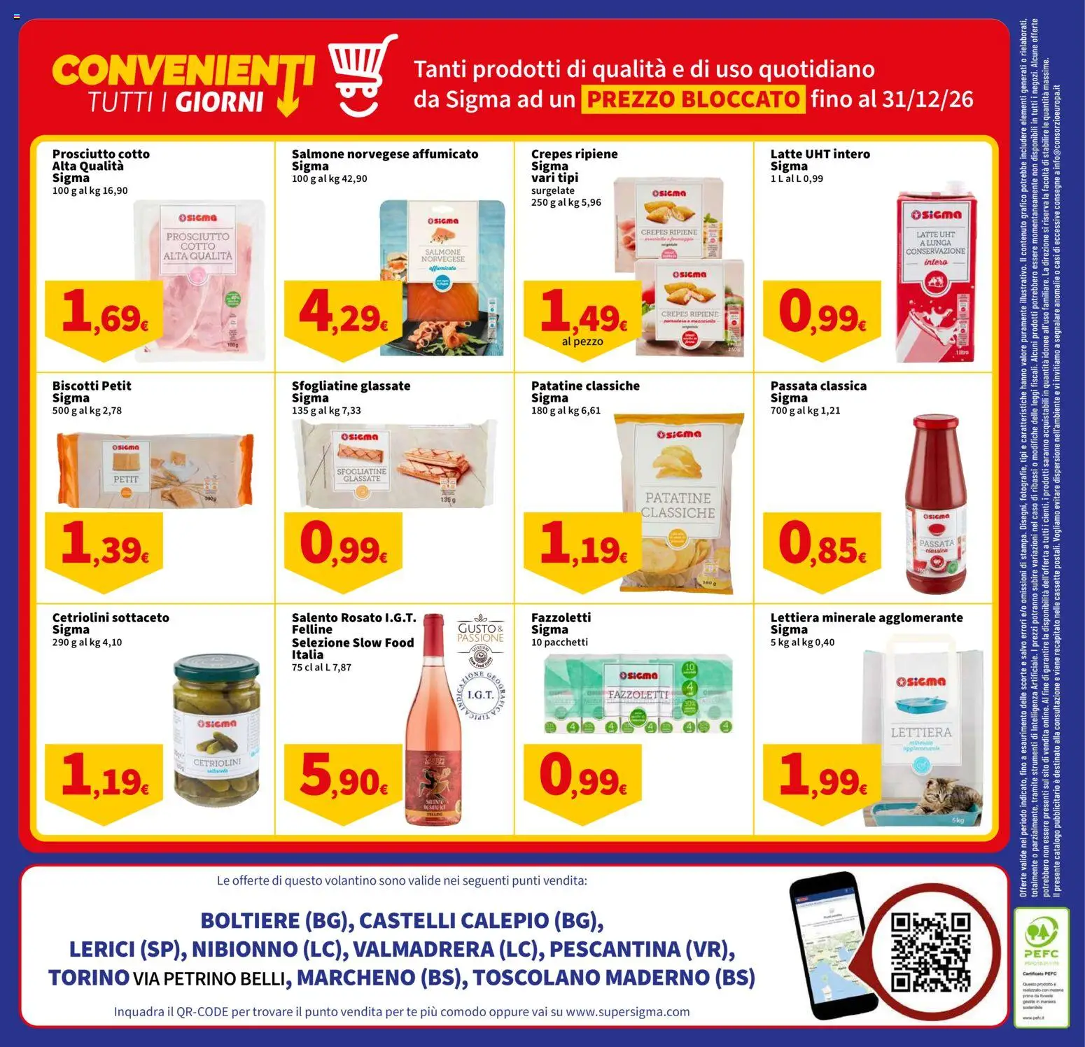 Volantino SIGMA del 24/09/2026 | Pagina: 20 | Prodotti: Patatine, Fazzoletti, Prosciutto, Cetriolini