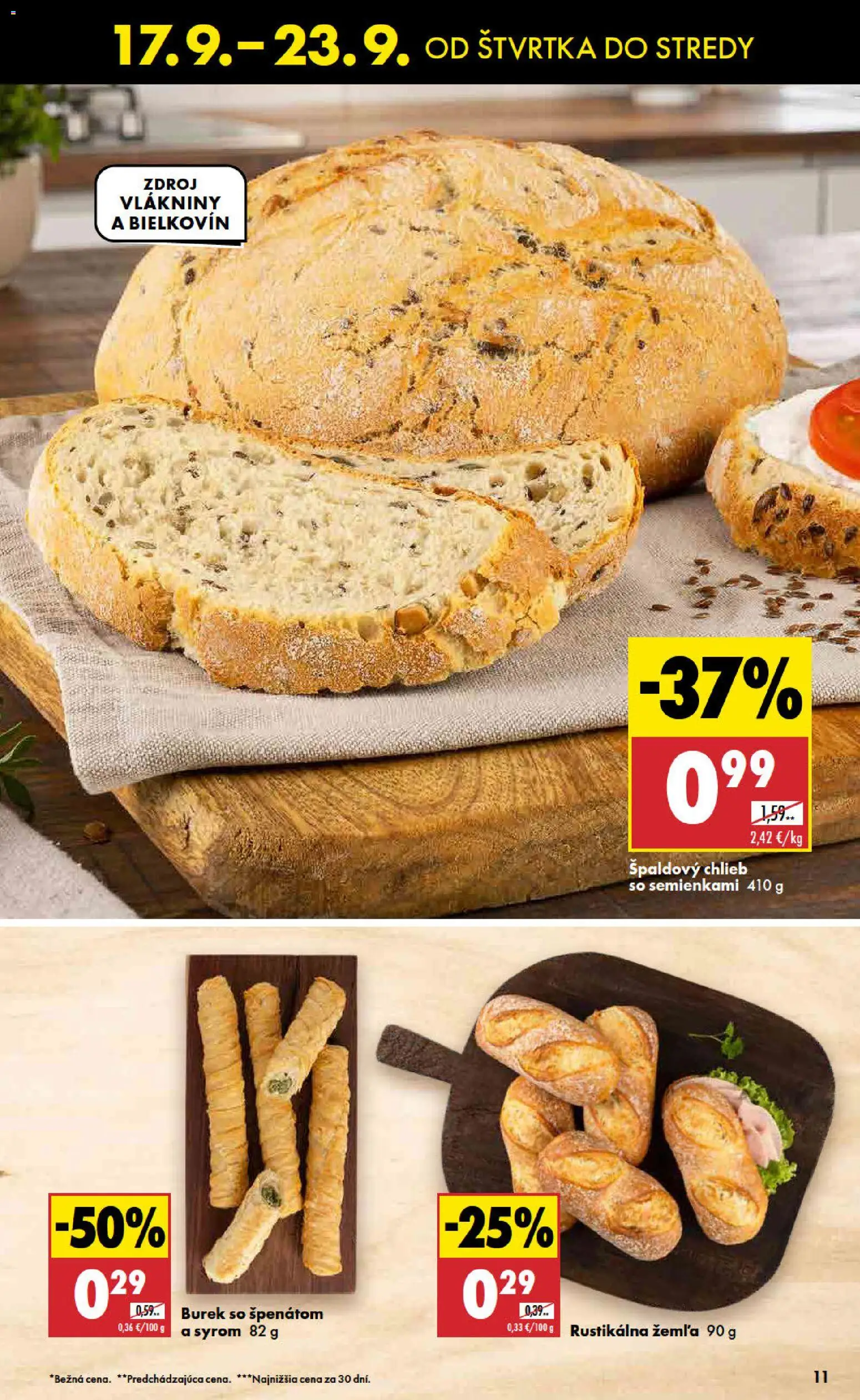 Nové Biedronka akcie – leták je platný od 17.09.2026 | Strana: 11 | Produkty: Chlieb