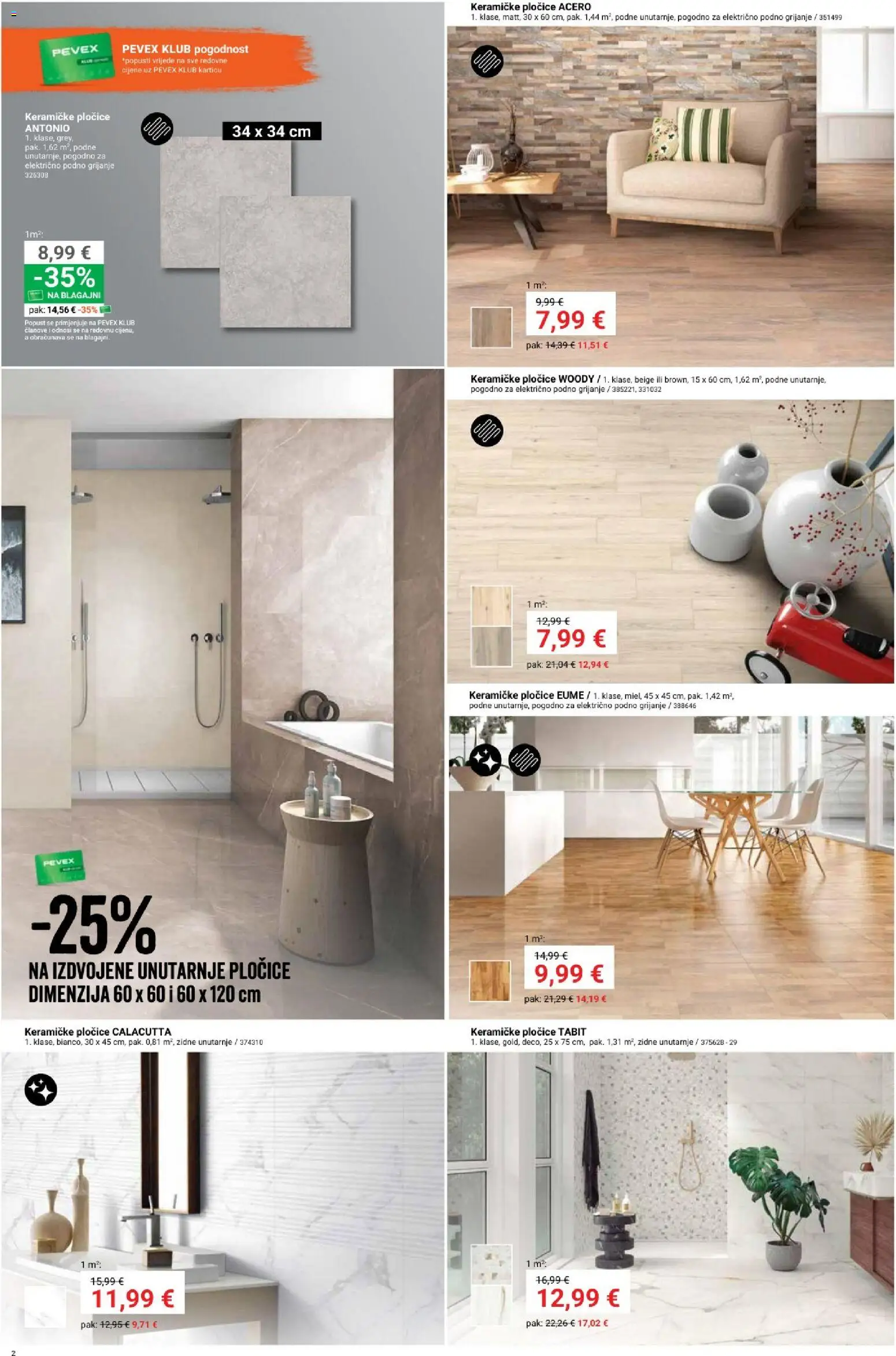 Pevex katalog | vrijedi od 05.03.2026 | Stranica: 2 | Proizvodi: Pločice