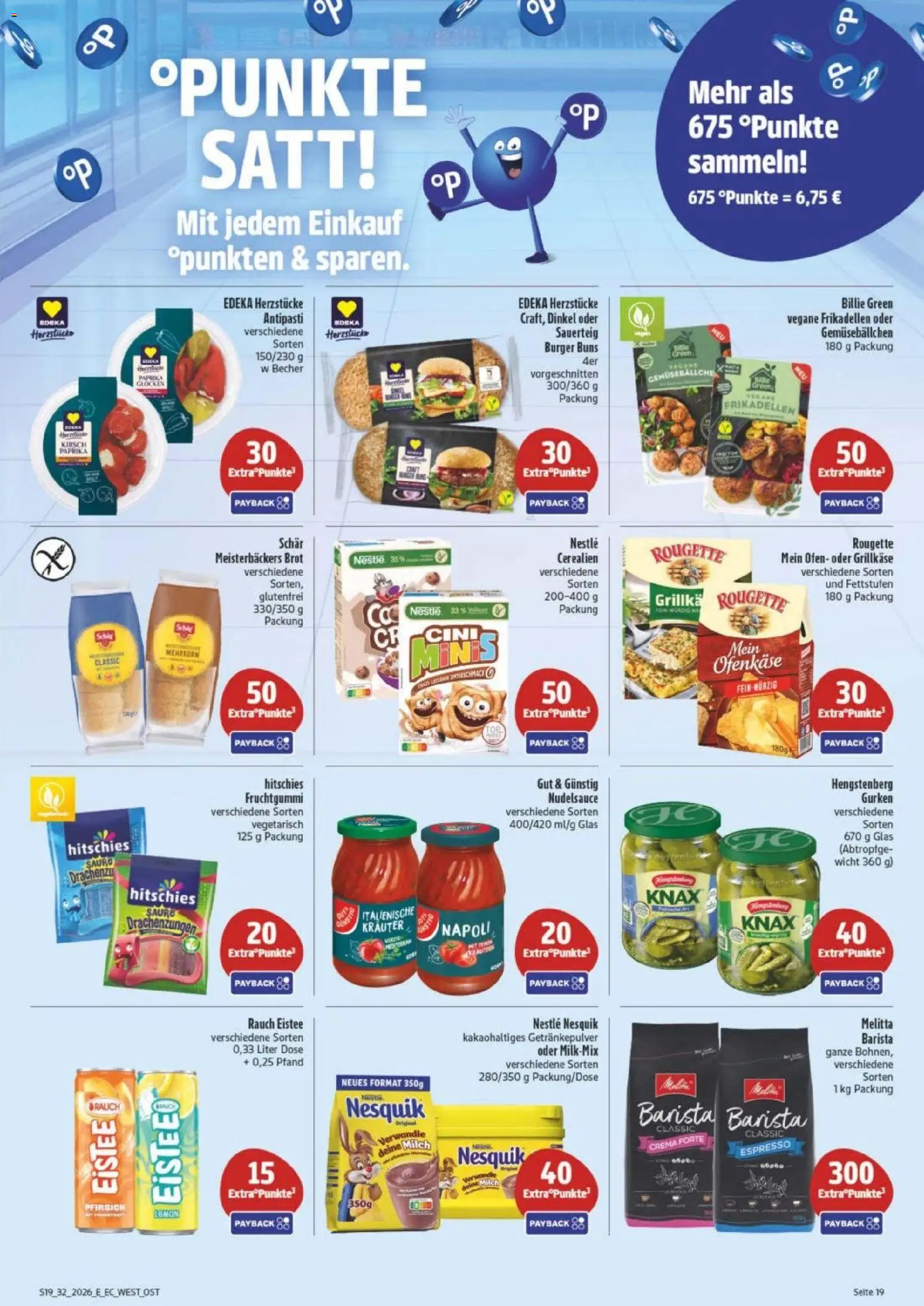 Edeka Prospekt Leipzig – gültig ab 03.08.2026 | Seite: 23 | Produkte: Nesquik, Milch, Burger, Pfirsich