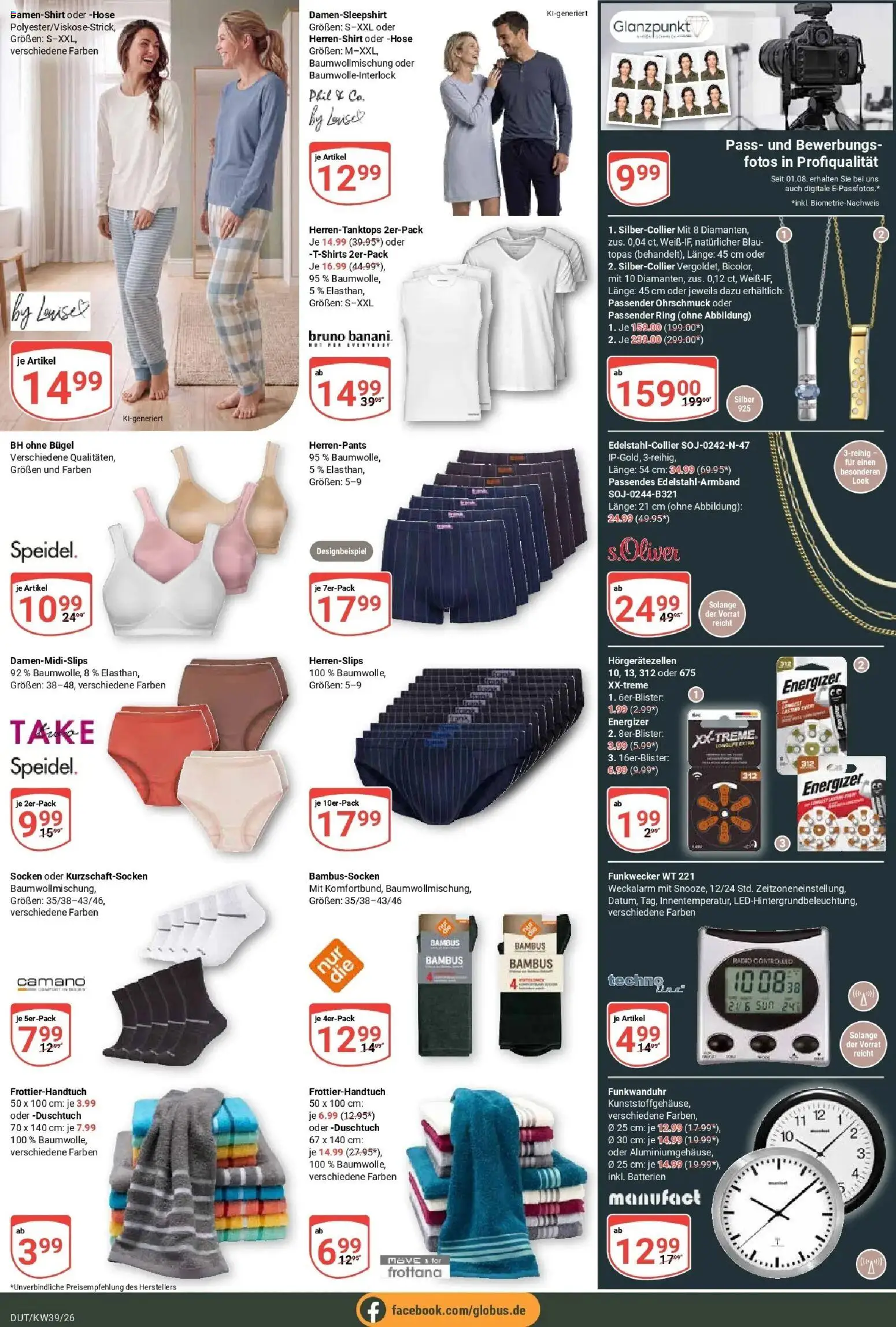 Globus Prospekt Wetzlar-Dutenhofen (ab 21.09.2026) » Angebote online | Seite: 27 | Produkte: Batterien, Hose, Socken, Radio