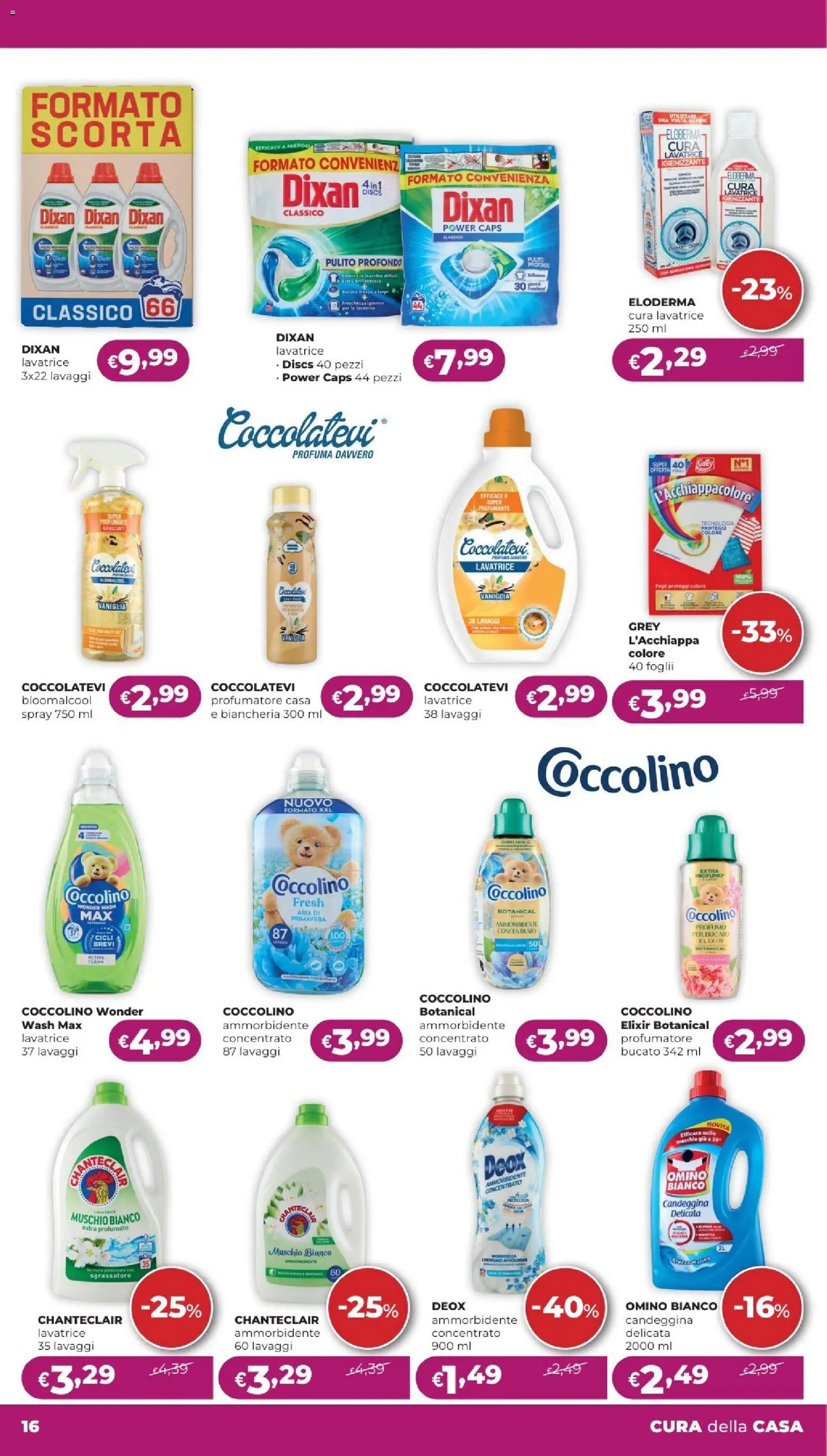 Volantino La Saponeria del 24/09/2026 | Pagina: 16 | Prodotti: Vaniglia, Ammorbidente, Lavatrice, Profumo