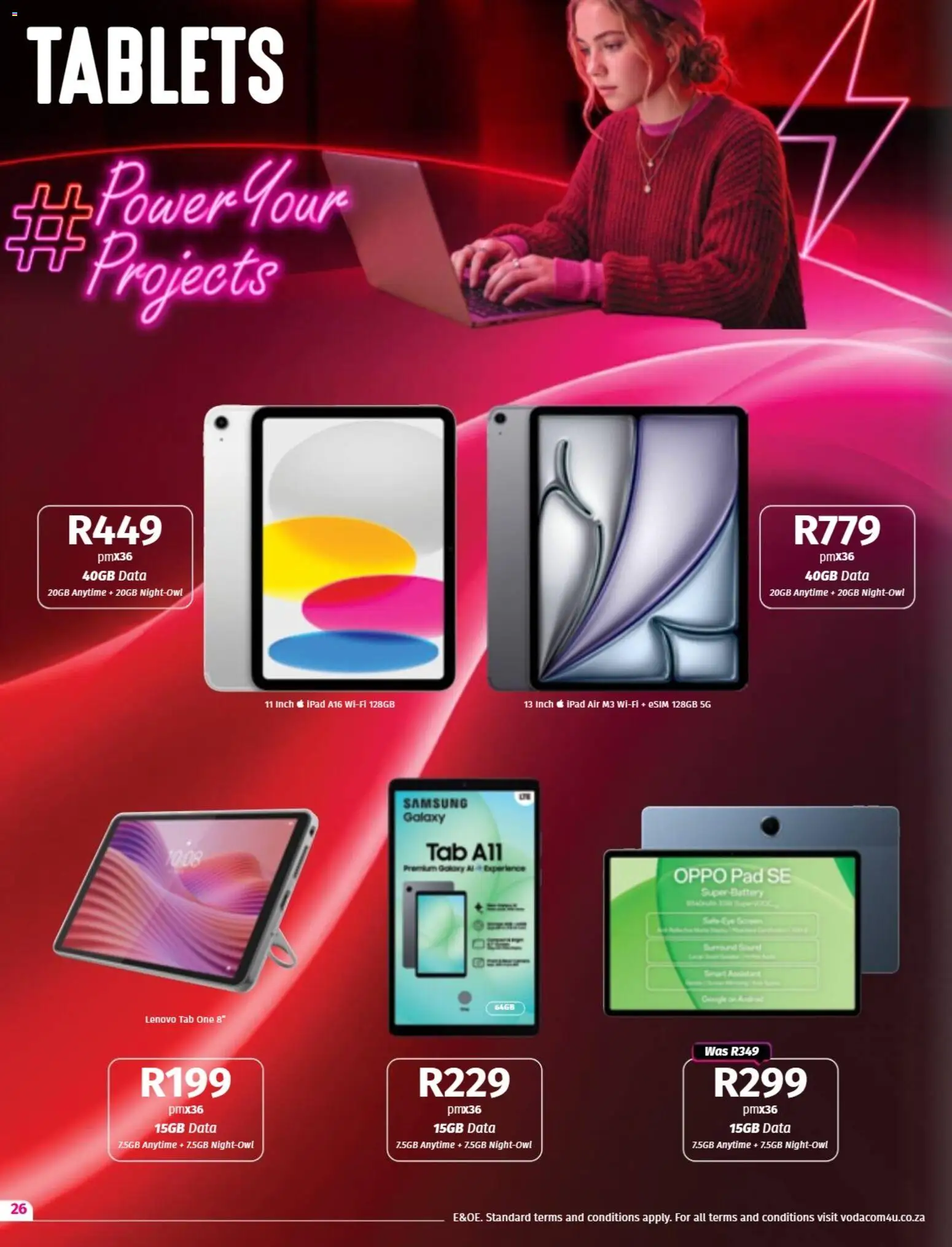 New Vodacom catalogue – valid from 07/08/2026 | Page: 26 | Products: Data, Battery