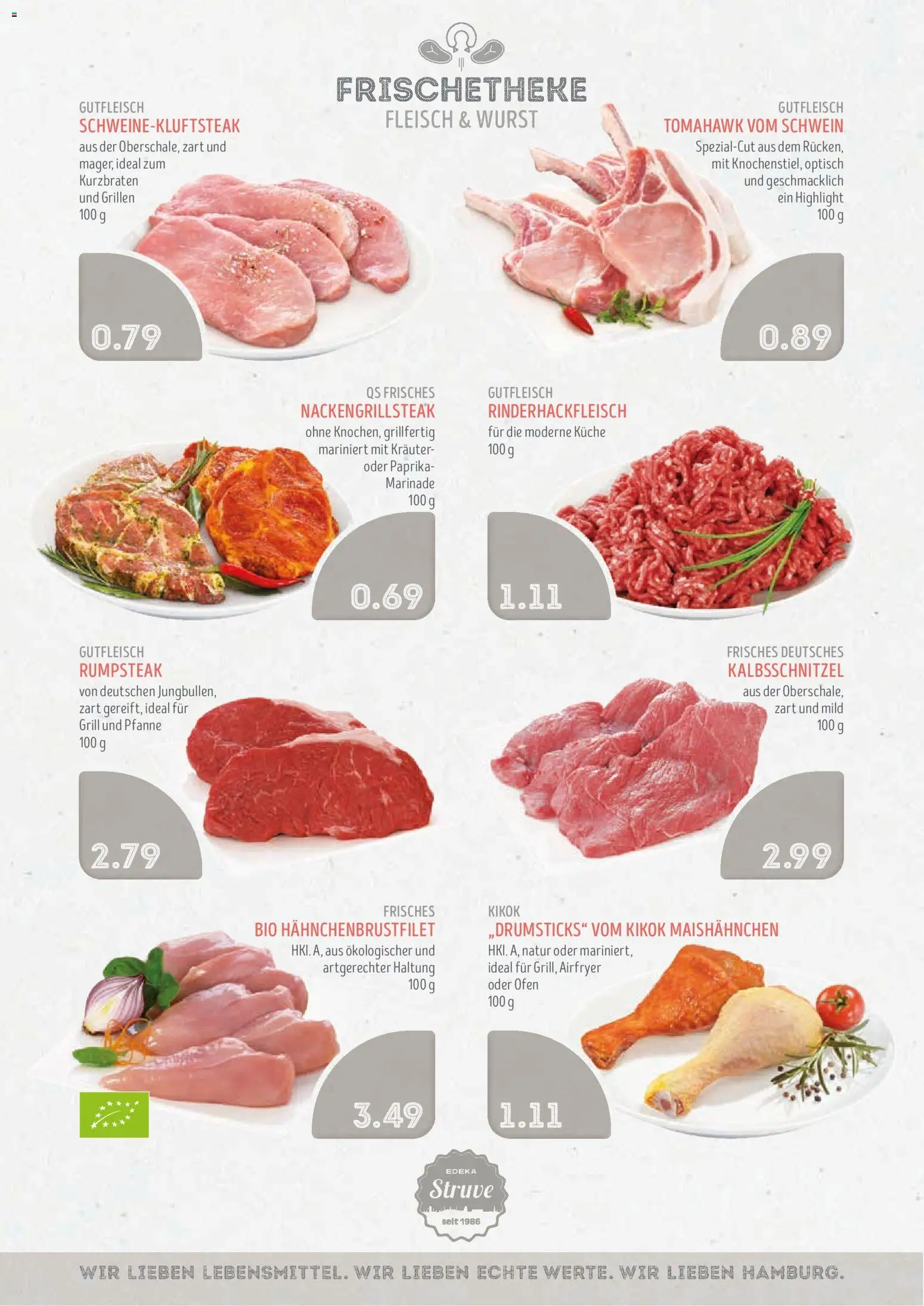 Edeka Struve Prospekt – gültig ab 31.08.2026 | Seite: 4 | Produkte: Rumpsteak, Grill, Wurst, Fleisch
