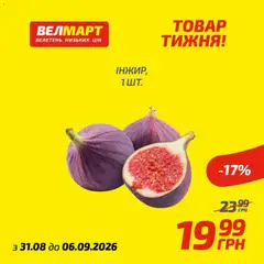 Велмарт акції дійснийкції з 31.08.2026