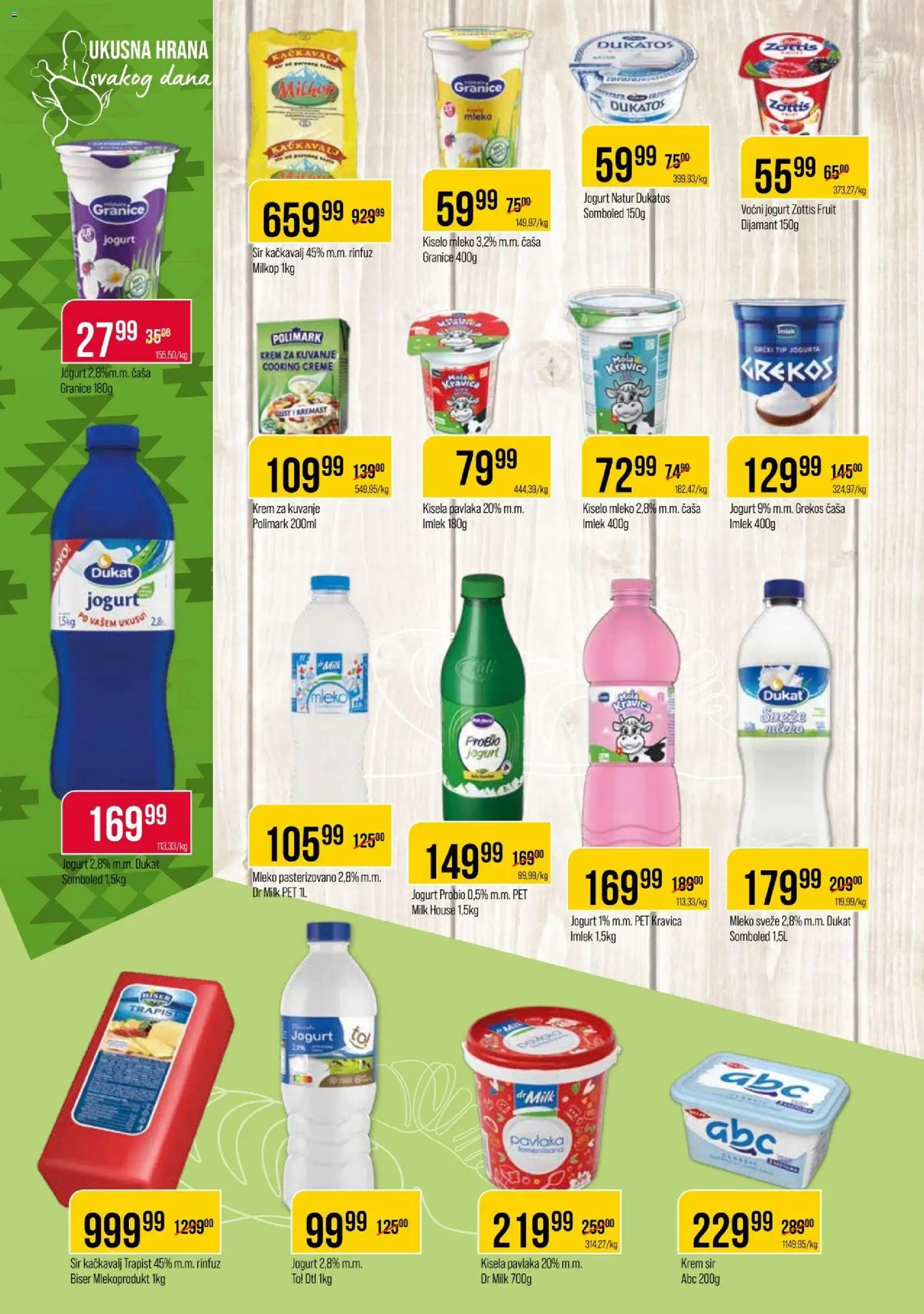 Metalac Proleter katalog - važi od 20.05.2026 | Strana: 4 | Proizvode: Sir, Kačkavalj, Jogurt, Pavlaka
