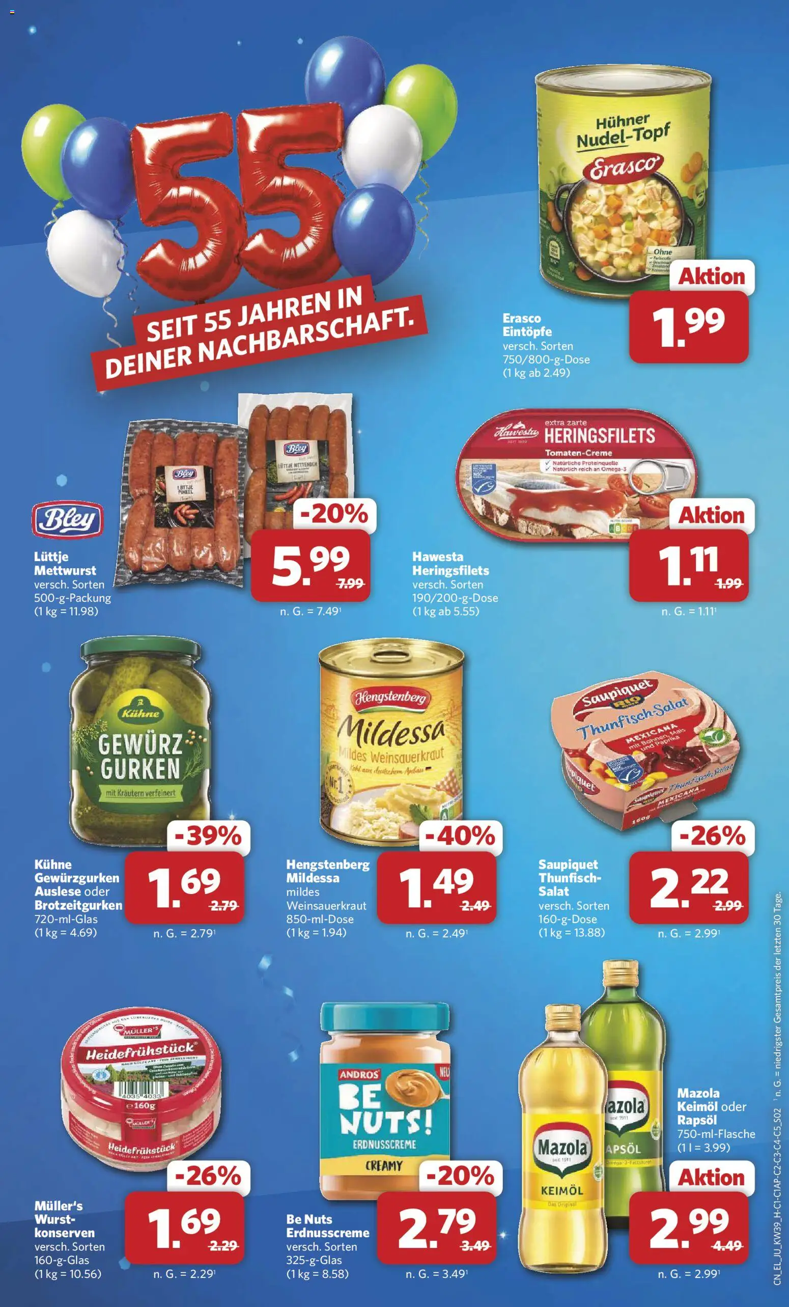 Combi Sonderangebote – gültig ab 21.09.2026 | Seite: 2 | Produkte: Rapsöl, Paprika, Erasco, Salat