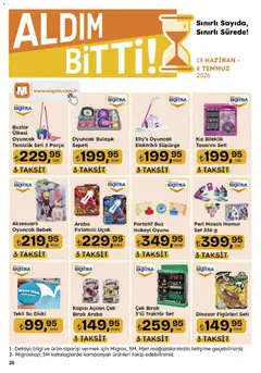 18 Haziran 2026 tarihinden itibaren geçerli olan Migros kataloğu önizlemesi | Sayfa: 151 | Ürünler: Su, Disk, Elektrikli süpürge