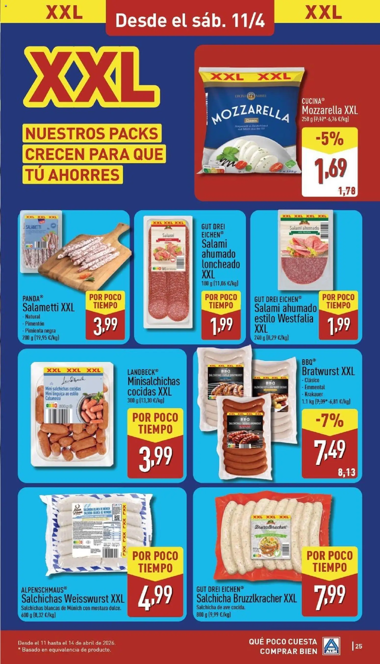 Aldi folleto Península │ válido desde el 06.04.2026 | Página: 25 | Productos: Salami, Loncheado