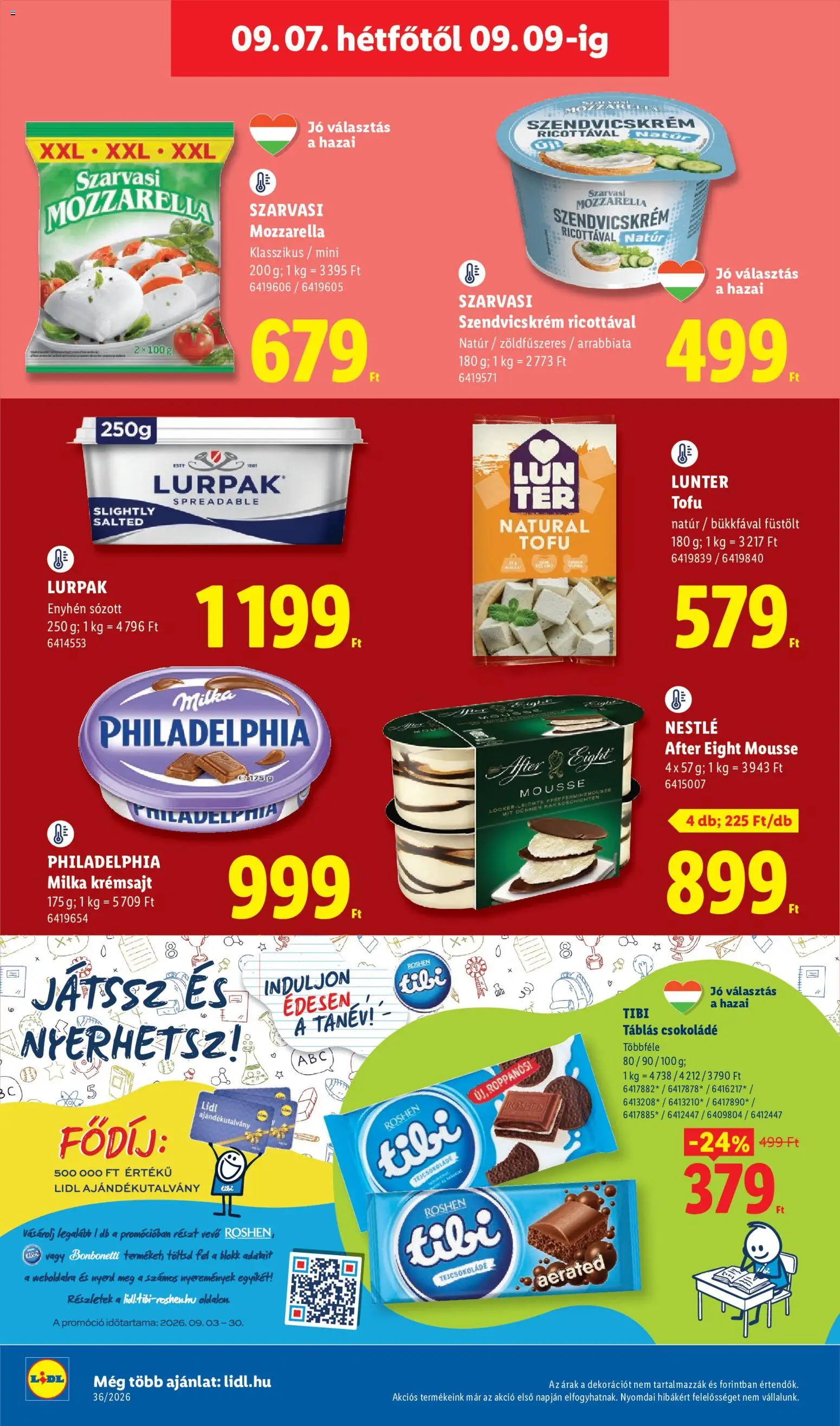 Lidl akciós ujság - amely érvényes a következő dátumtól: 2026.09.03. | Oldal: 58