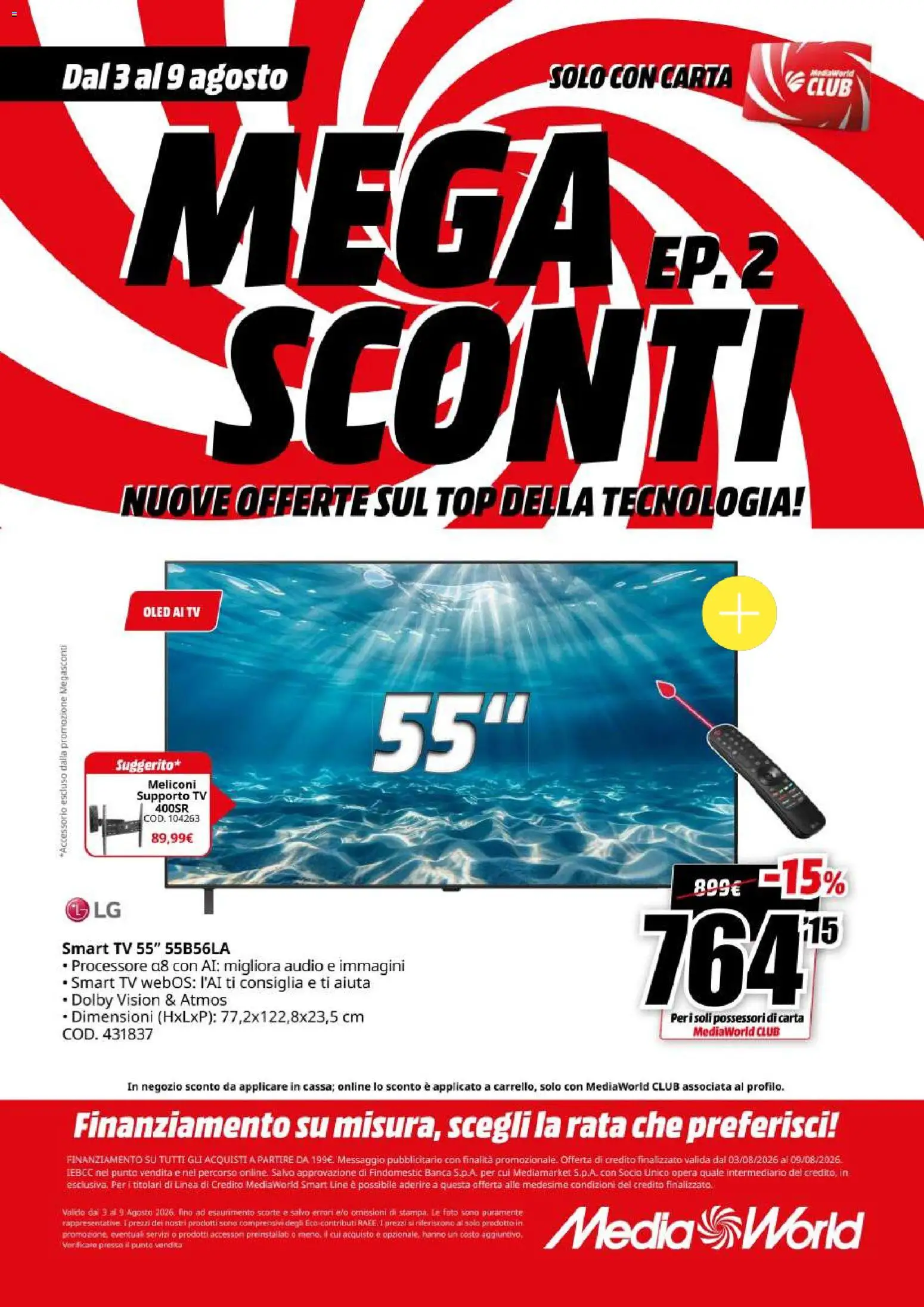 Volantino Media World del 03/08/2026 | Pagina: 30