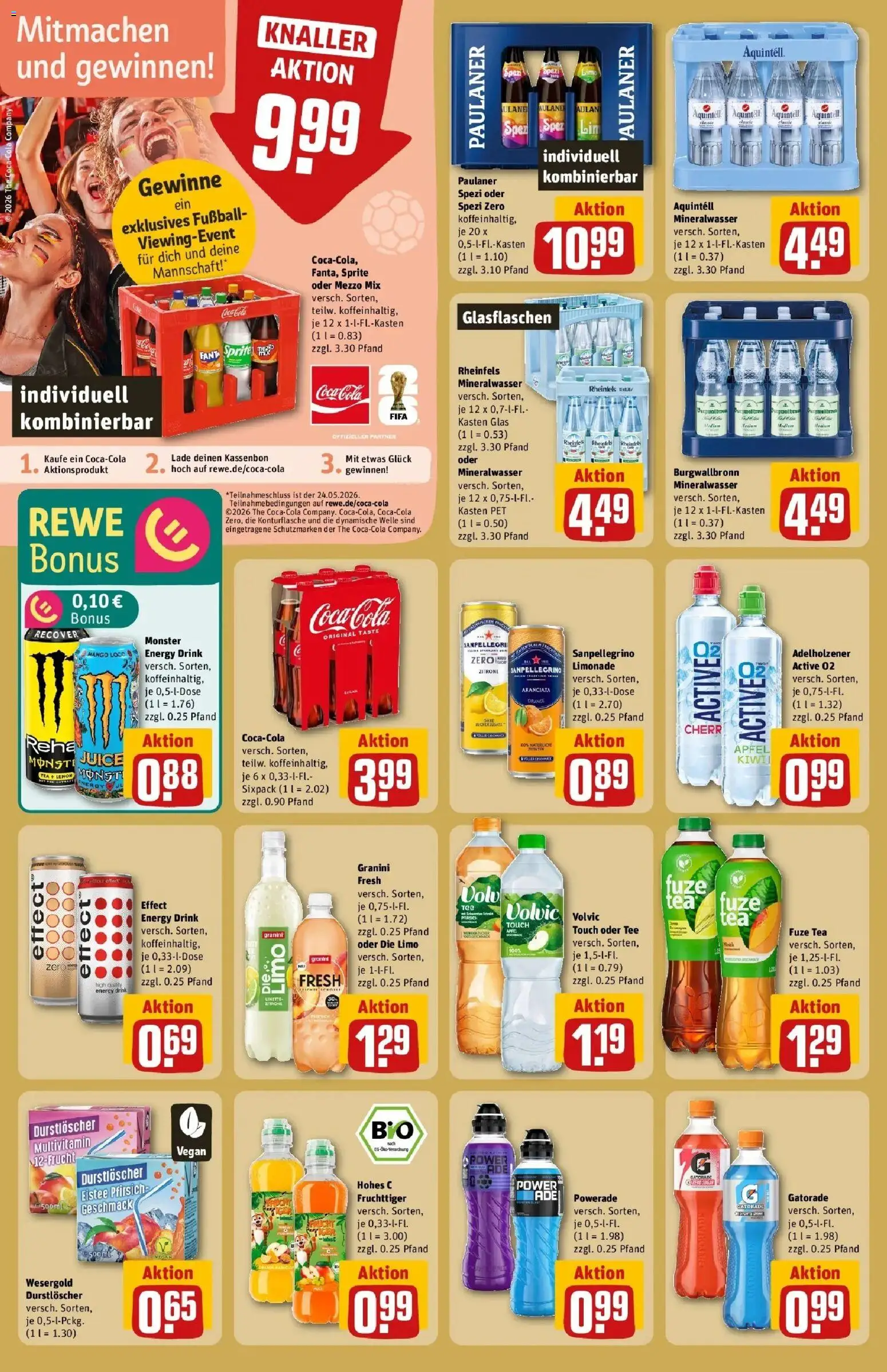 Rewe Prospekt Dortmund – gültig ab 18.05.2026 | Seite: 20 | Produkte: Zitrone, Hohes c, Tee, Paulaner