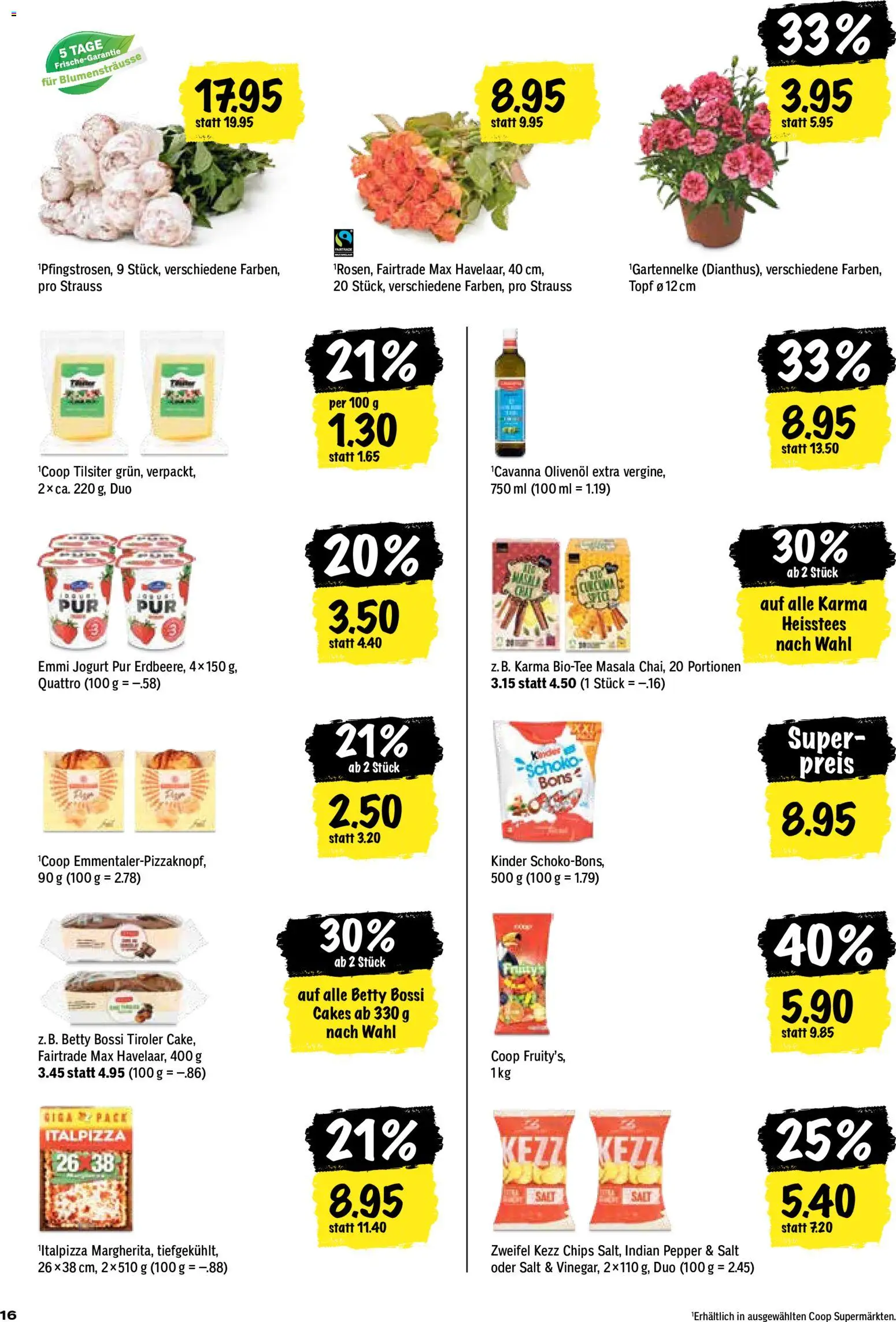 Coop aktionen – gültig ab 28.05.2026 | Seite: 16 | Produkte: Pizza, Chips