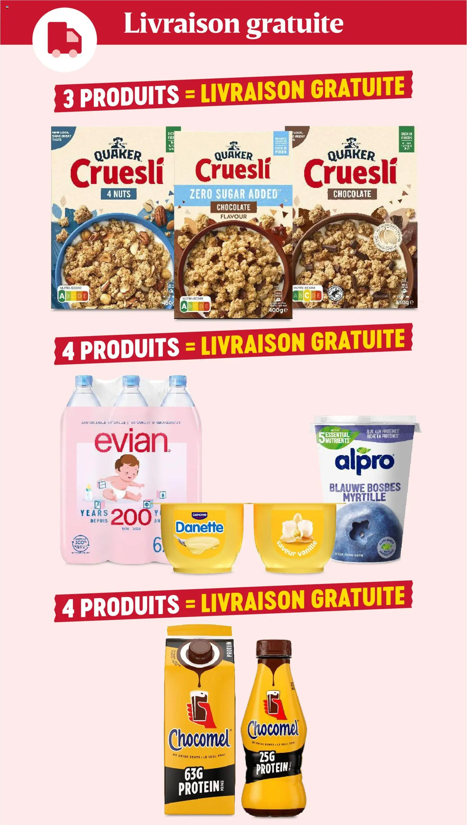 {H1} | Pagina: 2 | Producten: Dessert, Water, Mineraalwater, Proteïne