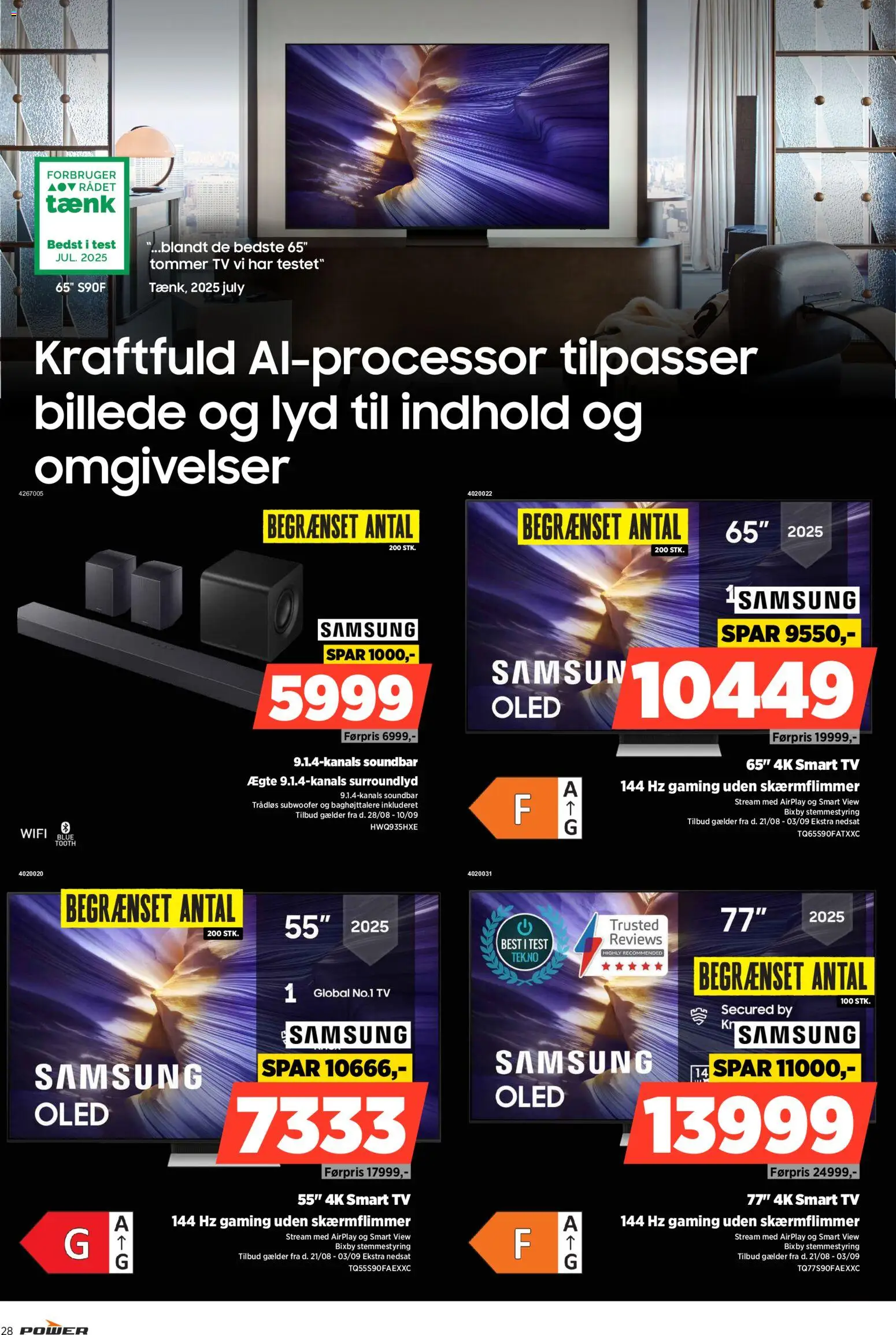 Power tilbudsavis – gyldig fra 28/08/2026 | Side: 28 | Produkter: Soundbar, Smart TV, TV, Lyd