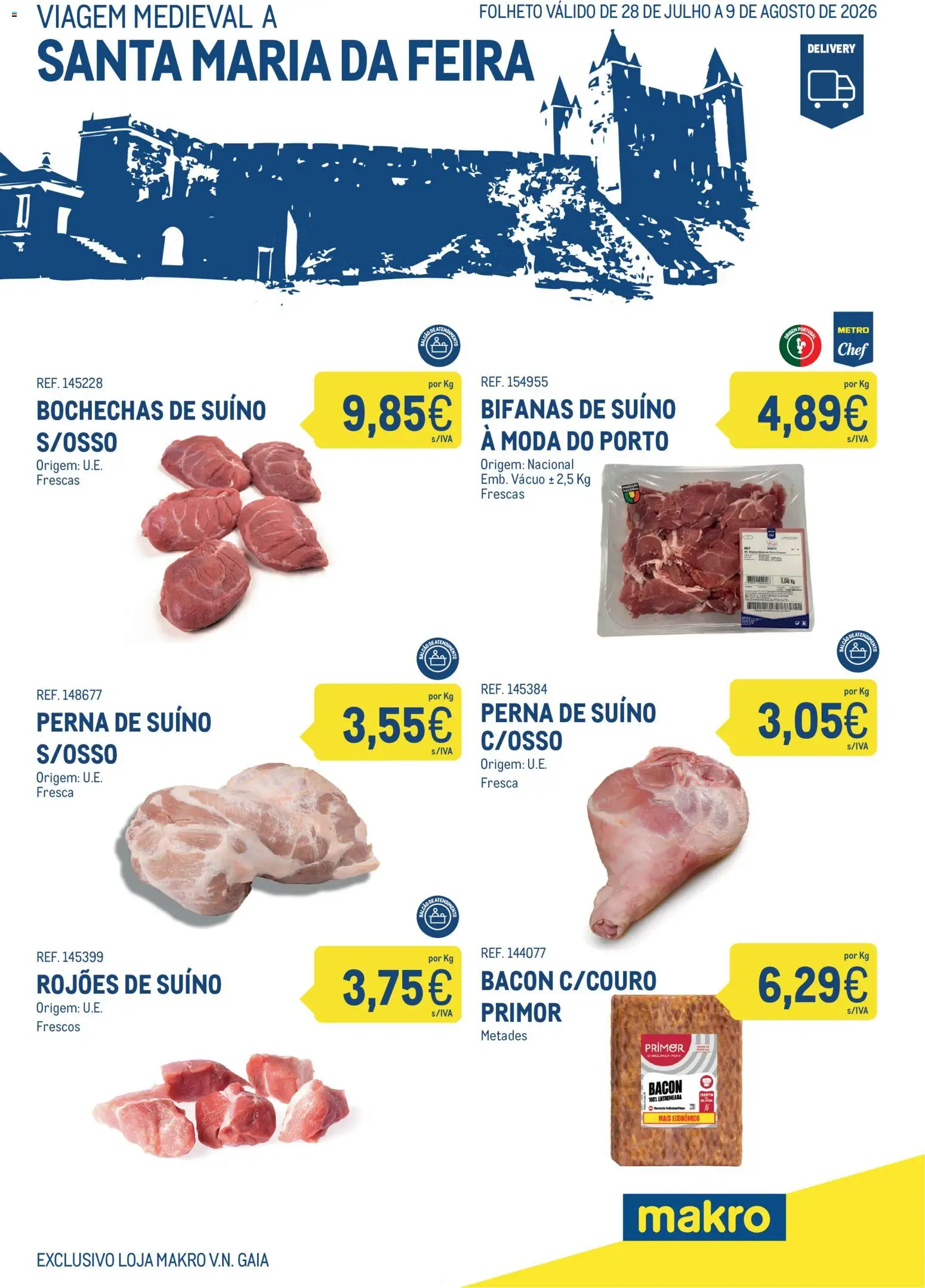Makro Viagem Medieval │ válido de 28/07/2026 | Página: 1 | Produtos: Bacon