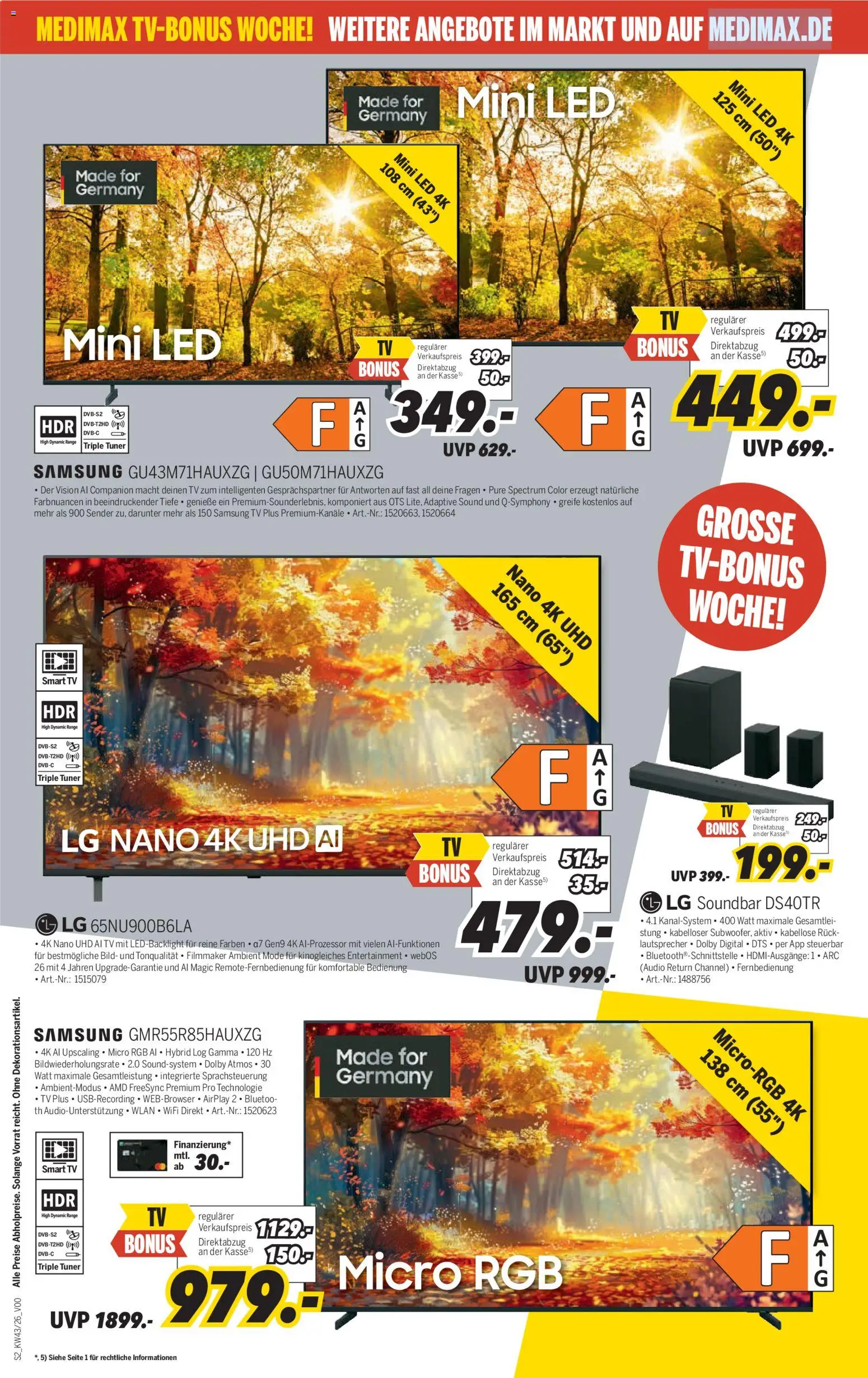 Medimax Prospekt – gültig ab 17.10.2026 | Seite: 2 | Produkte: LG, Smart TV, Soundbar, Soundsystem