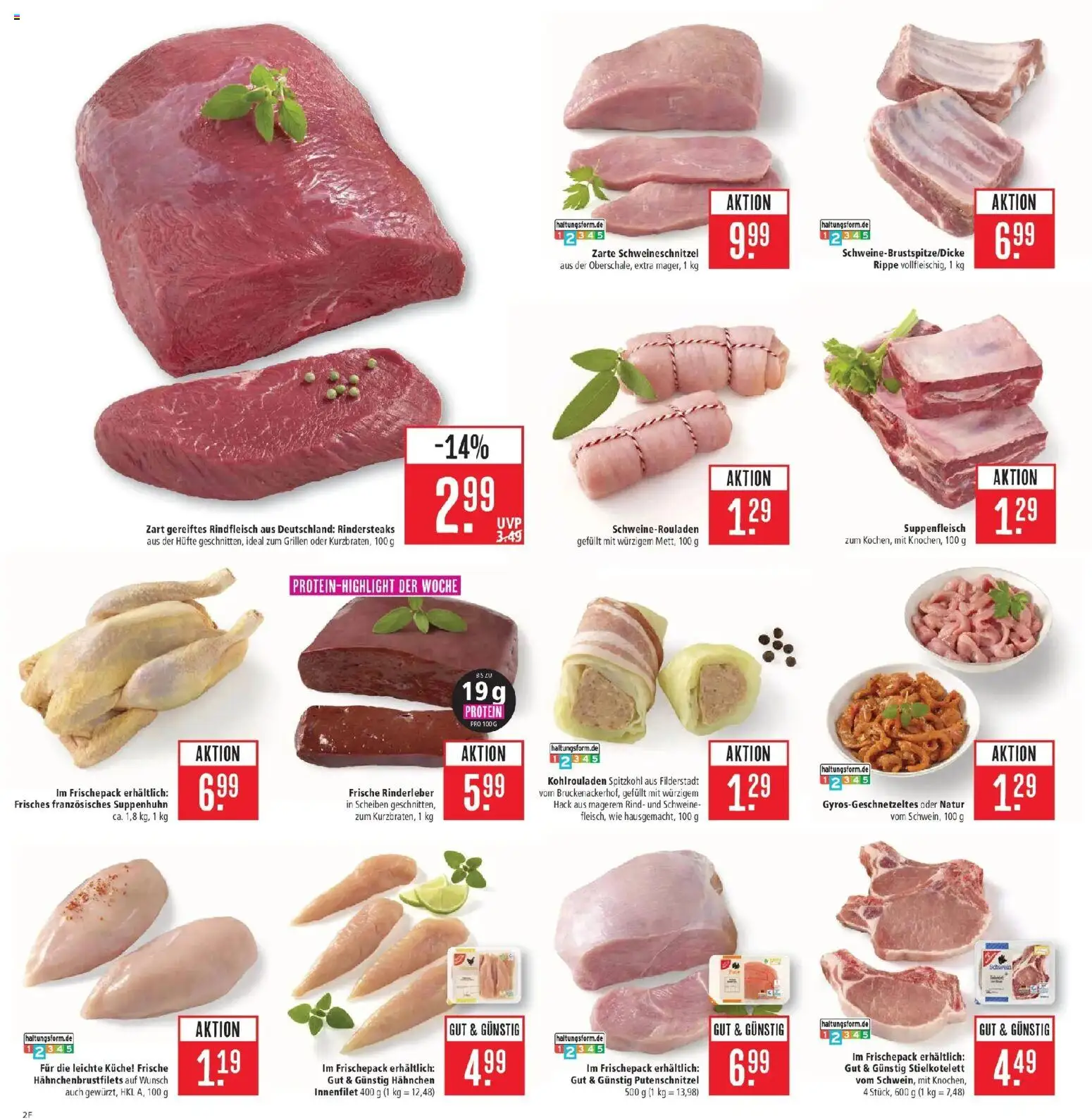 Marktkauf Prospekt Schorndorf (ab 19.10.2026) » Angebote online | Seite: 2 | Produkte: Küche, Putenschnitzel, Suppenfleisch, Rindfleisch
