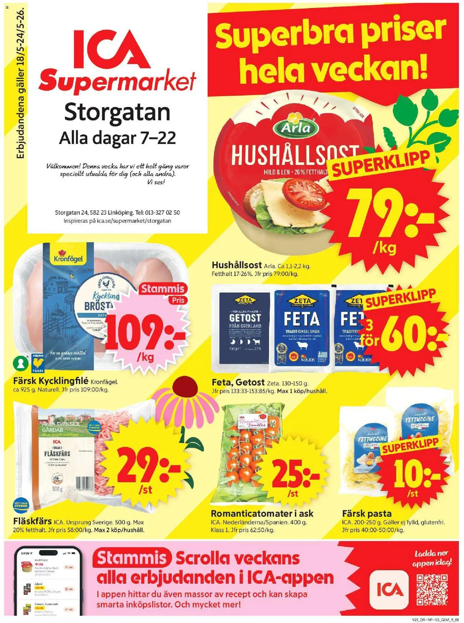 ICA Supermarket reklamblad aktuell från 18.05.2026 | Sida: 1