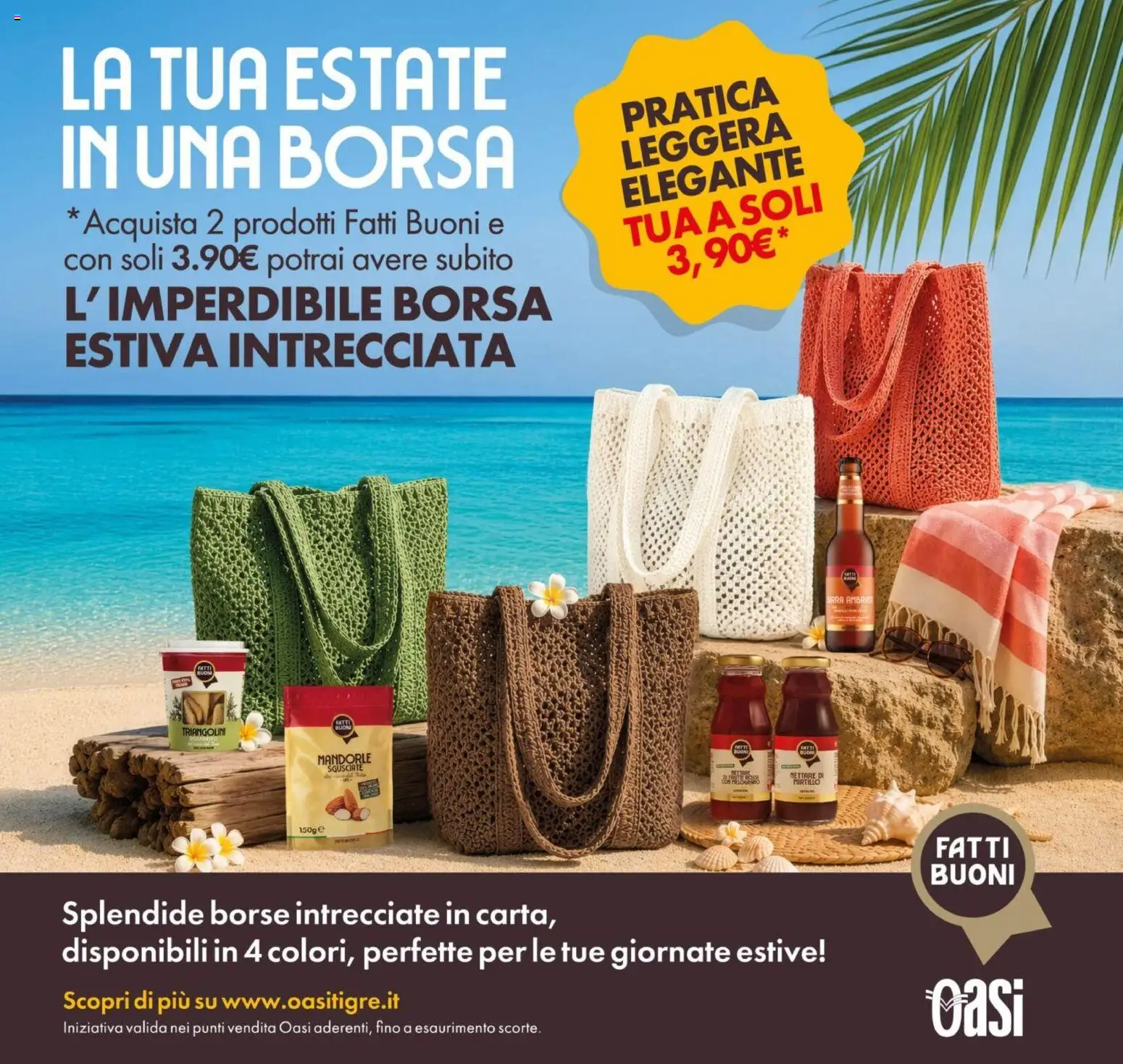 Volantino Oasi del 29/07/2026 | Pagina: 23 | Prodotti: Mandorle, Borsa