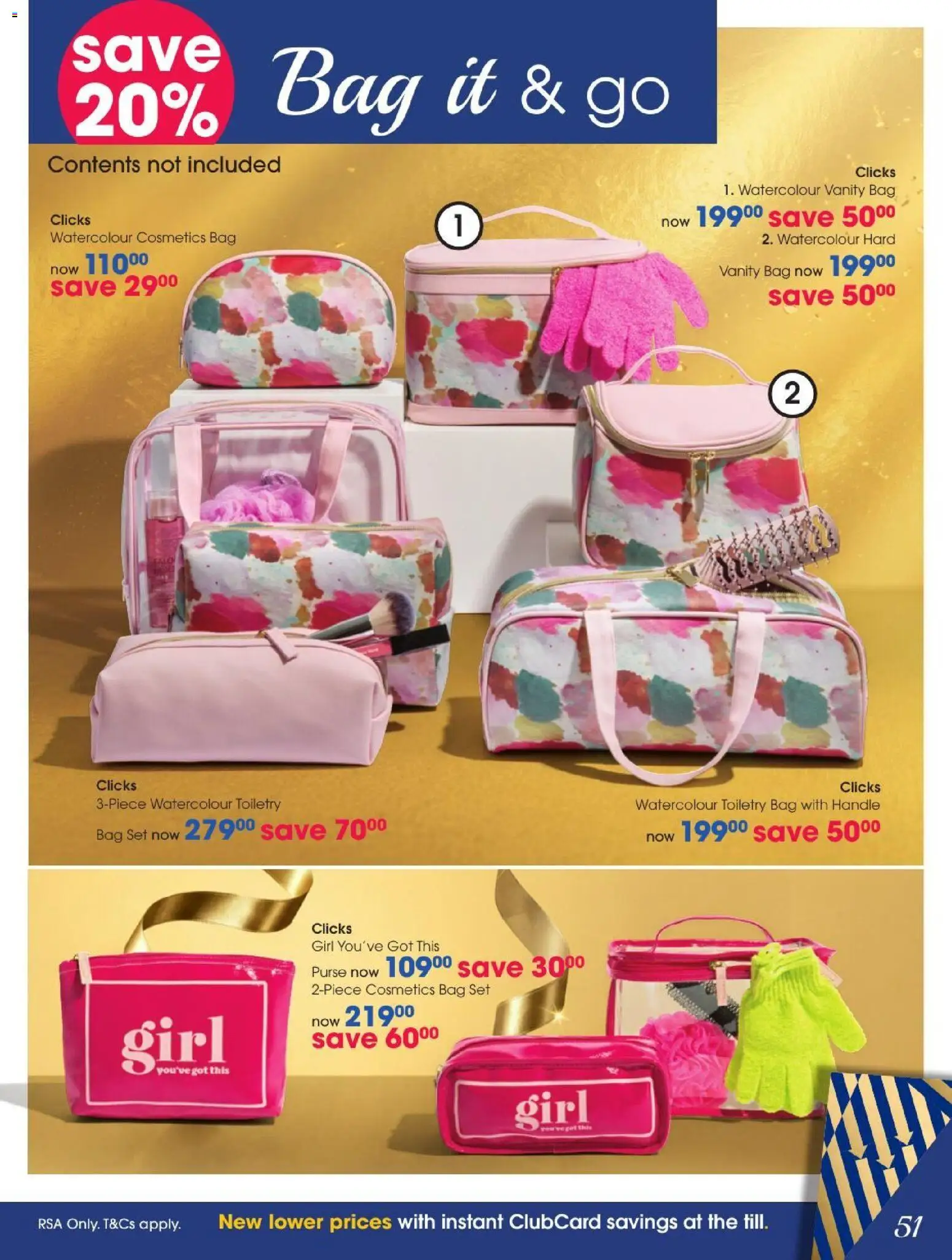 New Clicks catalogue – valid from 27/10/2026 | Page: 51 | Products: Purse, Bag