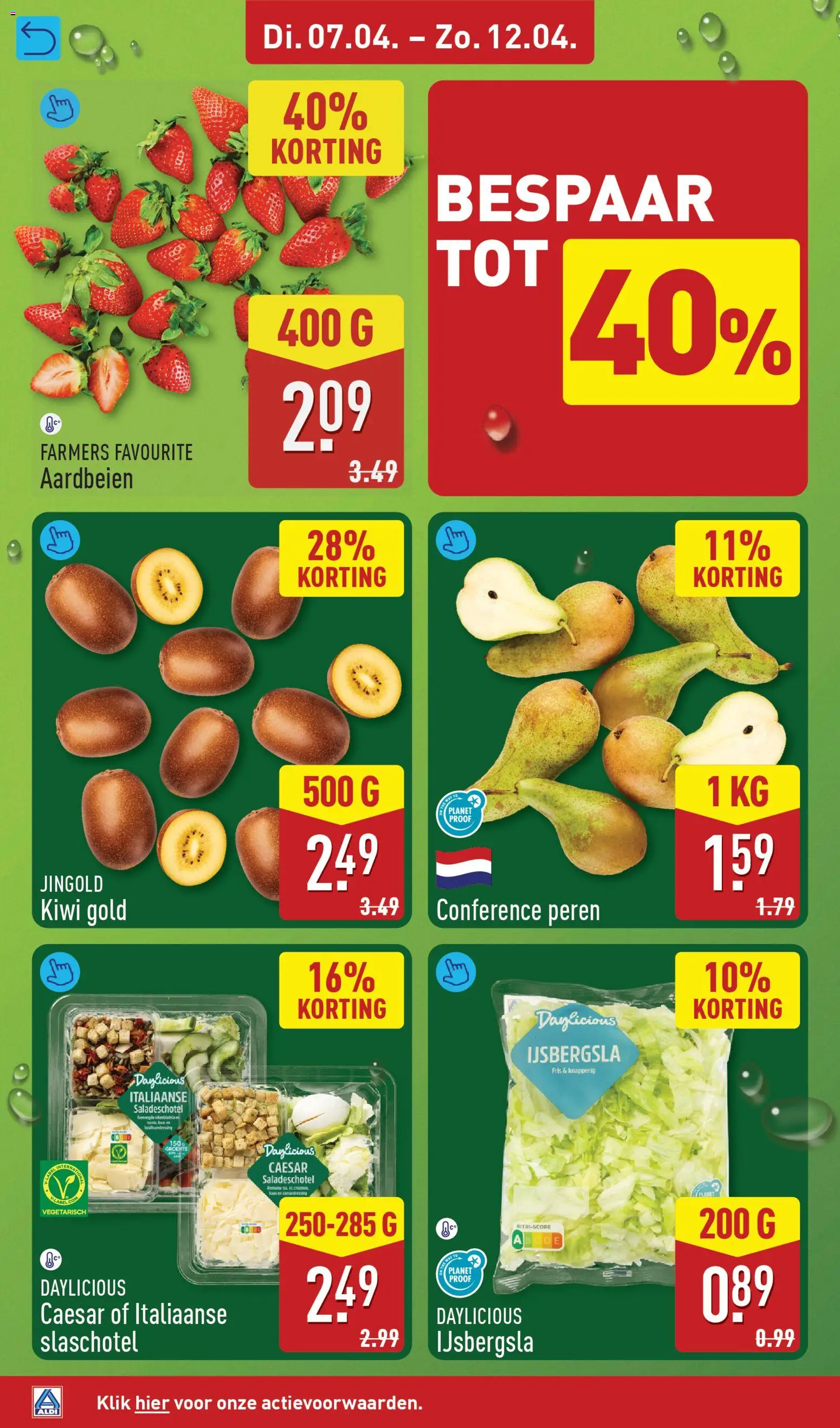 {H1} | Pagina: 4 | Producten: Aardbeien, Kiwi