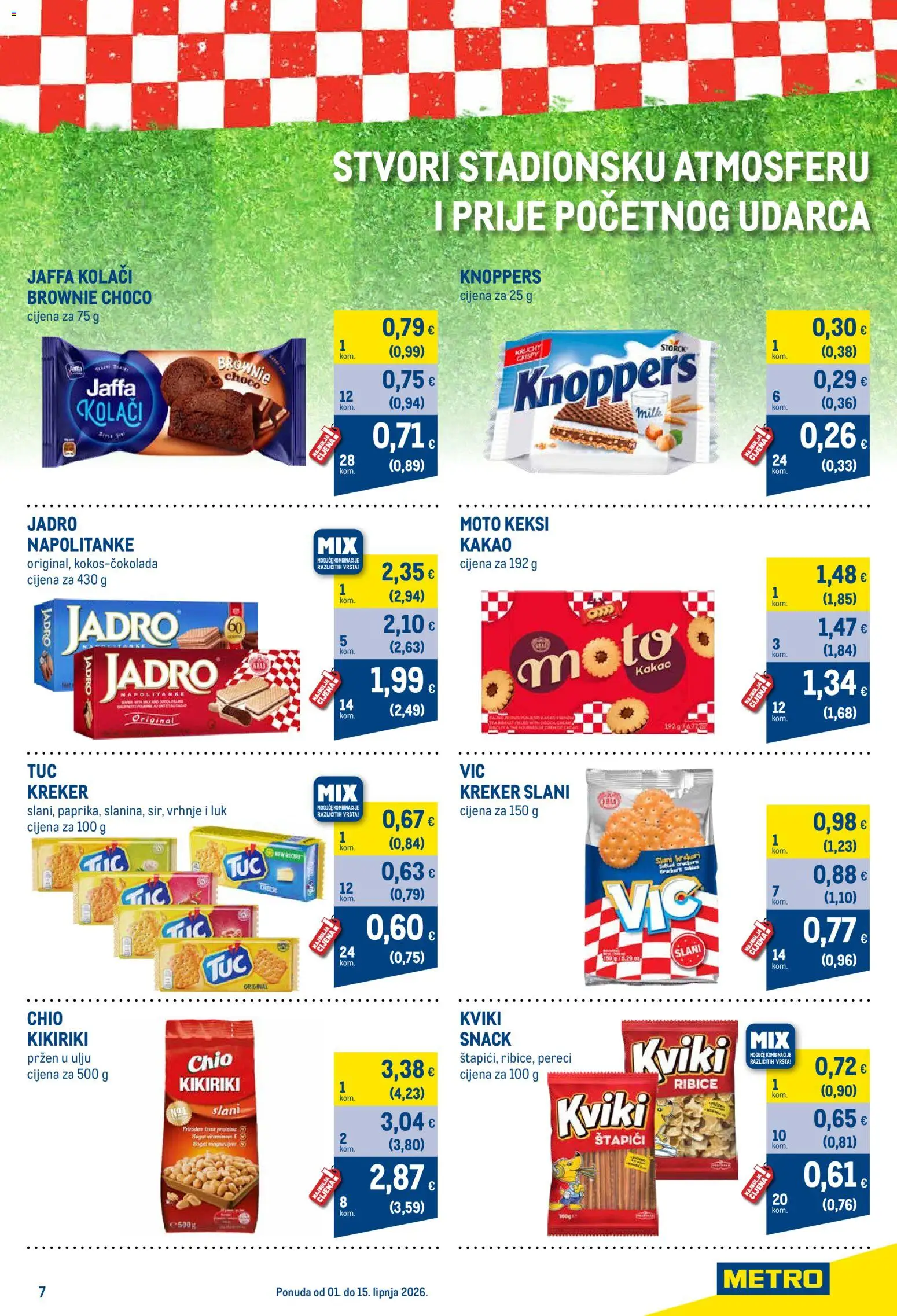Metro katalog | vrijedi od 01.06.2026 | Stranica: 7 | Proizvodi: Keksi, Luk, Kakao, Pereci