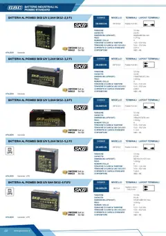 Anteprima del volantino Volantino Batteries & Power GBC valido a partire dal 12.04.2025 | Pagina: 22 | Prodotti: Contenitore, Batteria, Batterie