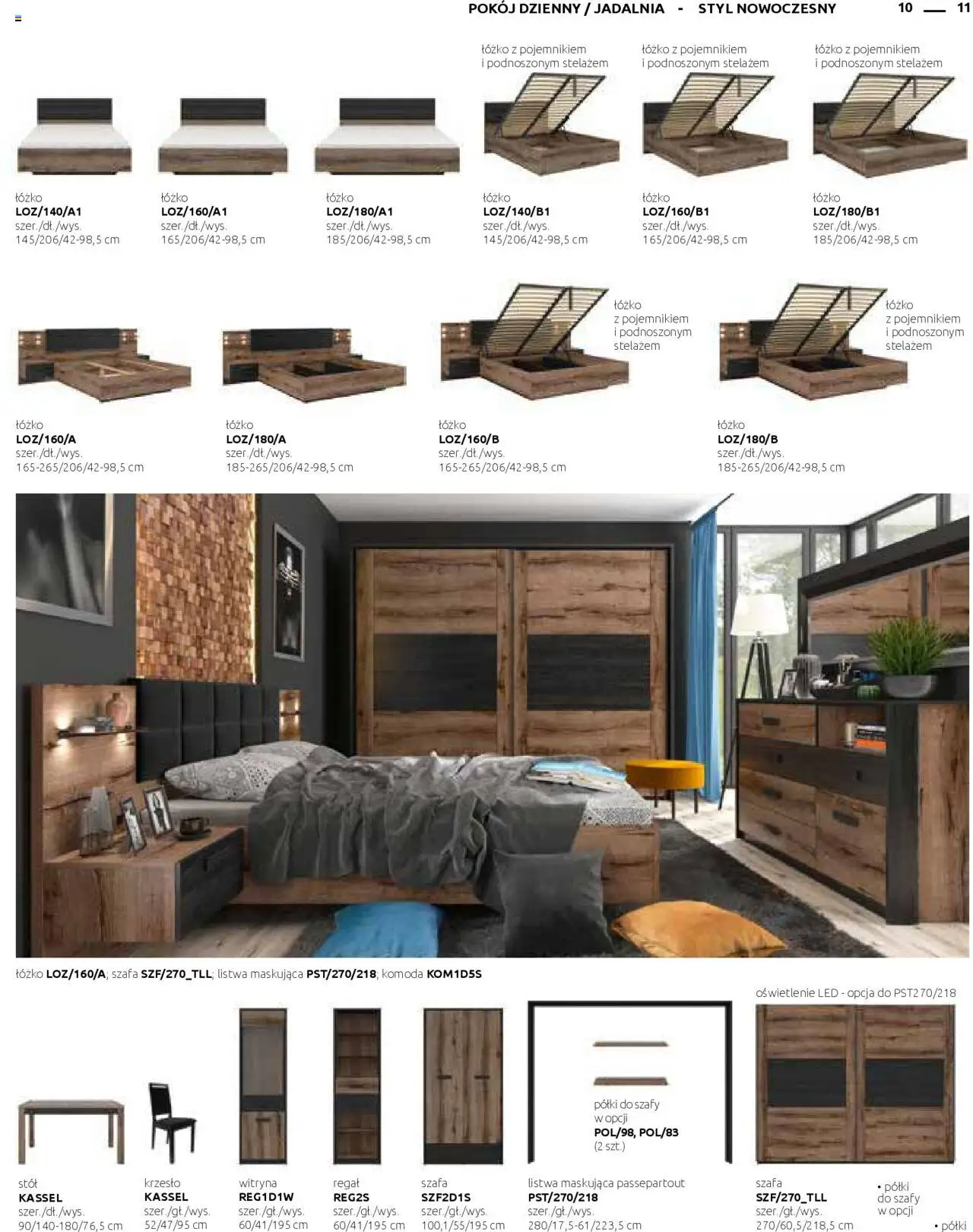 Black Red White Gazetka - Katalog rodzinnych wnętrz od 24.05.2024 | Strona: 11 | Produkty: Szafa, Komoda, Krzesło, Regał