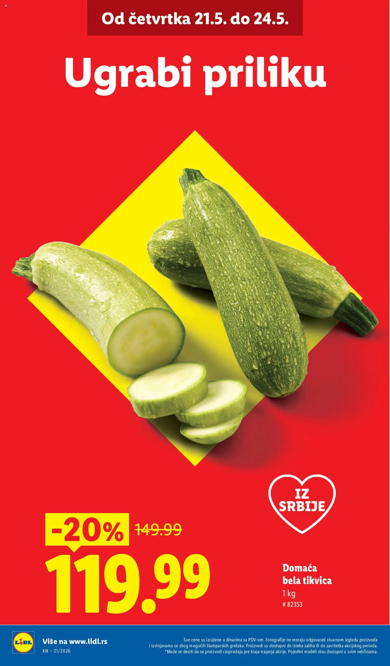Lidl katalog - važi od 21.05.2026 | Strana: 2 | Proizvode: Tikvica