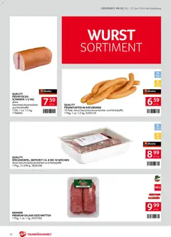 Transgourmet - Broschüre ab 22.06.2026 gültig | Seite: 10 | Produkte: Wurst, Salami, Schinken