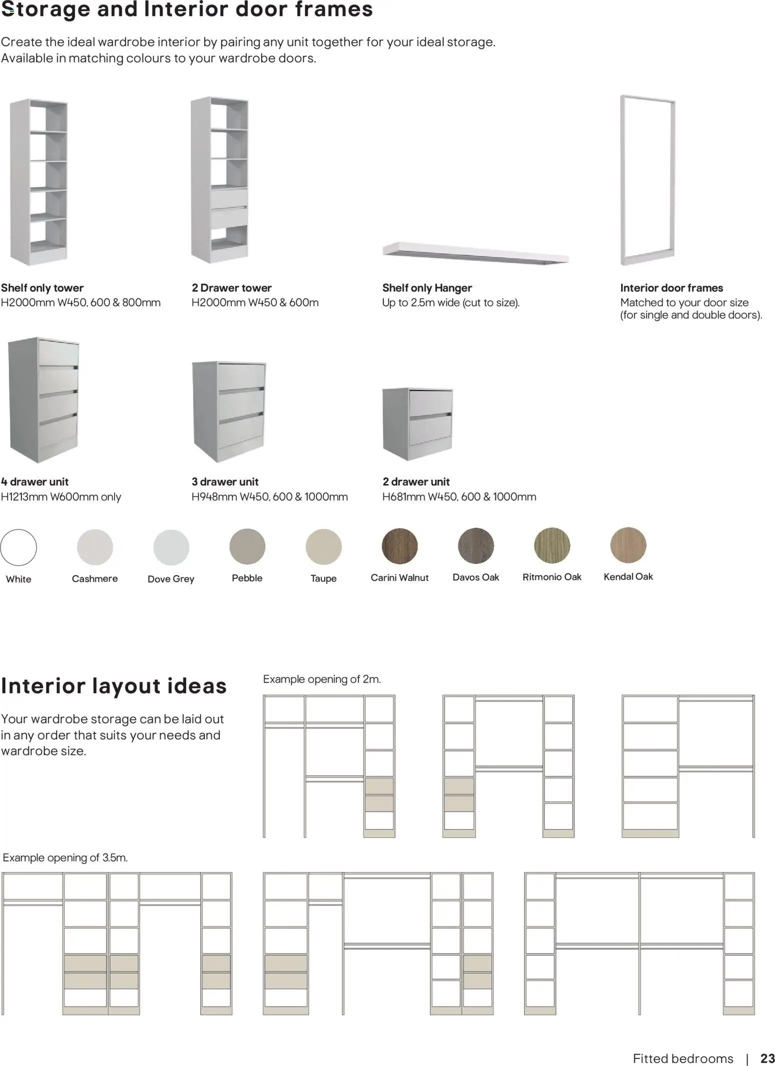 {H1} | Page: 23 | Products: Mirror, Door, Cappuccino, Wardrobe