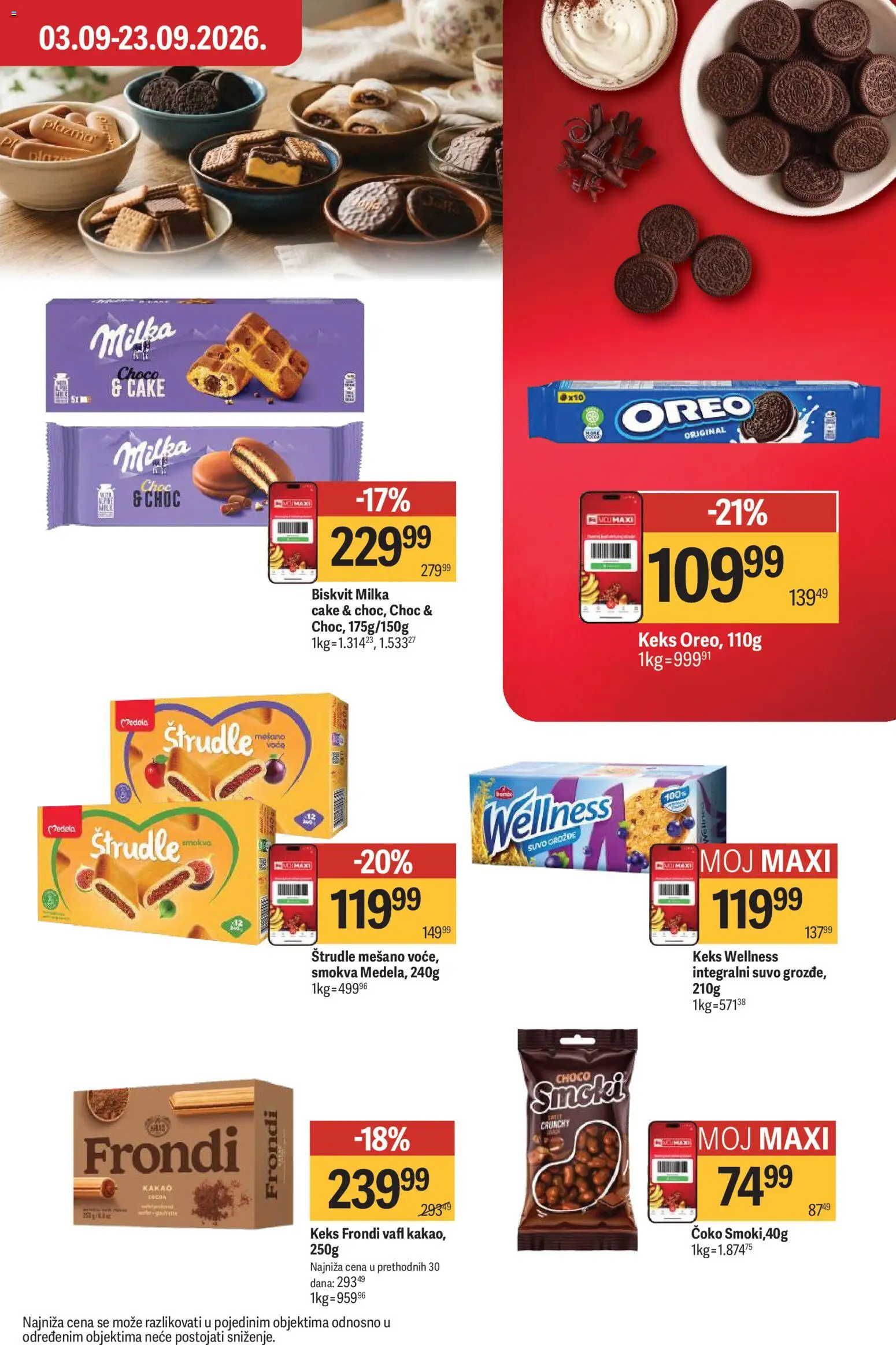 Maxi katalog - važi od 03.09.2026 | Strana: 33 | Proizvode: Kakao, Milka, Keks, Oreo