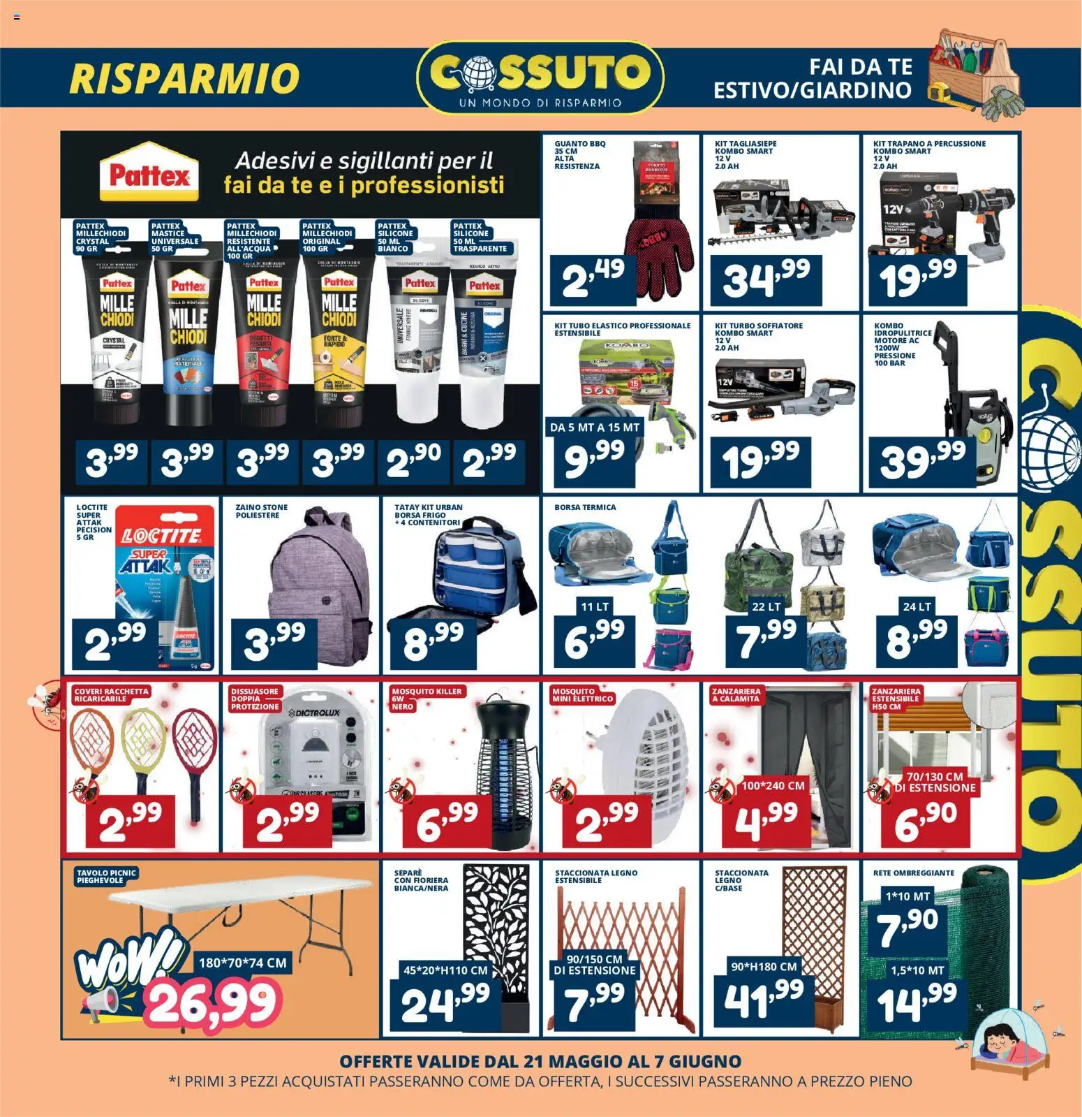 Volantino Cossuto del 21/05/2026 | Pagina: 11 | Prodotti: Cucine, Zanzariera, Chiodi, Borsa