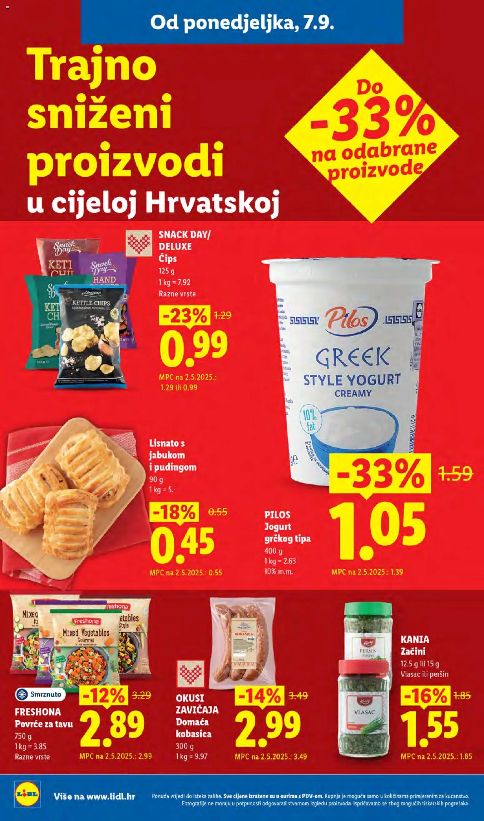 Lidl katalog | vrijedi od 07.09.2026 | Stranica: 4 | Proizvodi: Jogurt, Čips, Začini, Peršin