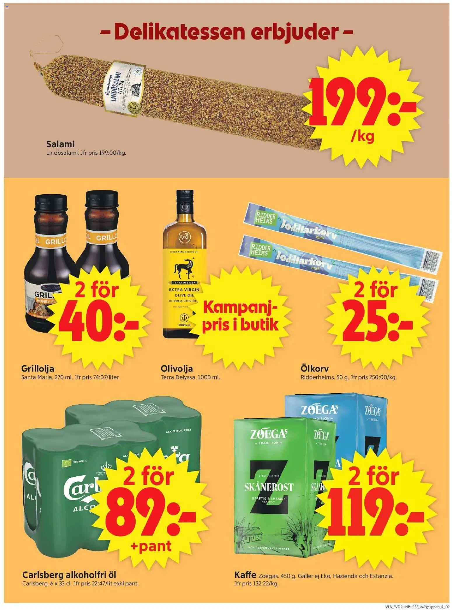 ICA Supermarket reklamblad aktuell från 13.04.2026 | Sida: 11 | Produkter: Galler, Kaffe, Öl, Vitlök