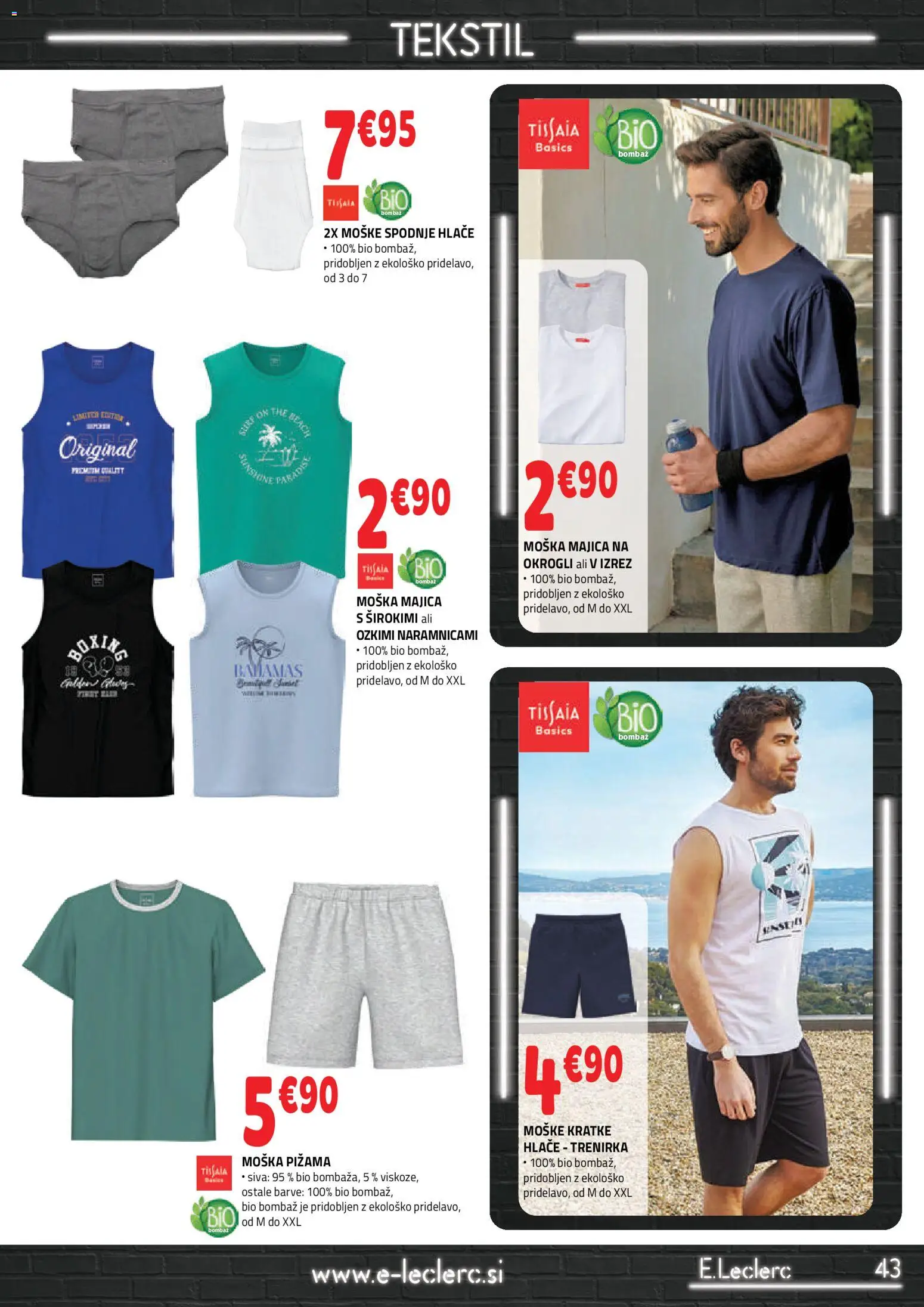 Novi E.leclerc katalog ponudbe – veljaven od 05.08.2026 | Stran: 5 | Izdelki: Pižama, Trenirka, Majica, Spodnje hlace