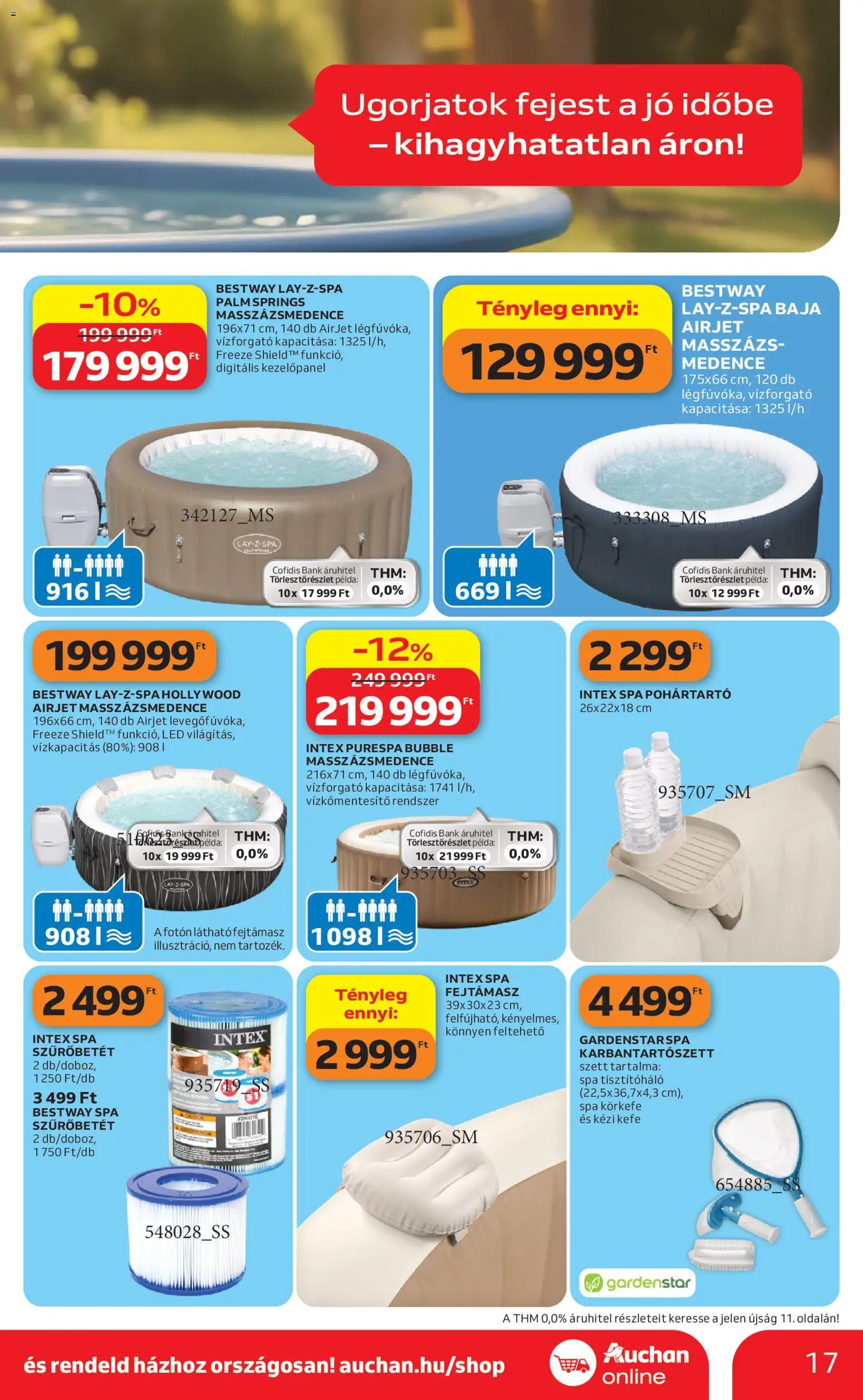 Auchan akciós ujság - amely érvényes a következő dátumtól: 16.04.2026 | Oldal: 17 | Termékek: Medence, Kefe