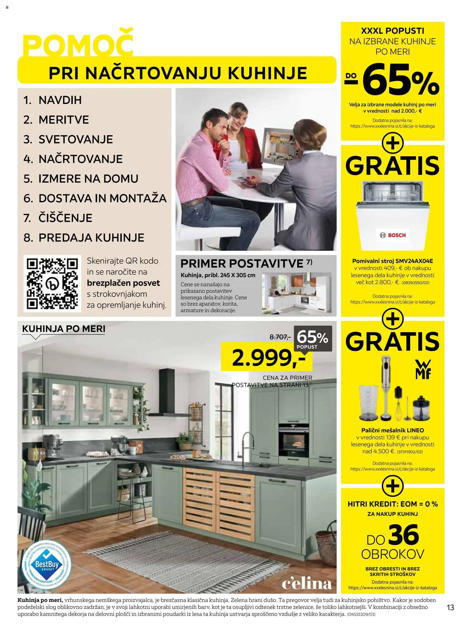 Novi XXXL Lesnina katalog ponudbe – veljaven od 01.06.2026 | Stran: 13 | Izdelki: Mesalnik, Pomivalni stroj, Kuhinja, Zelena