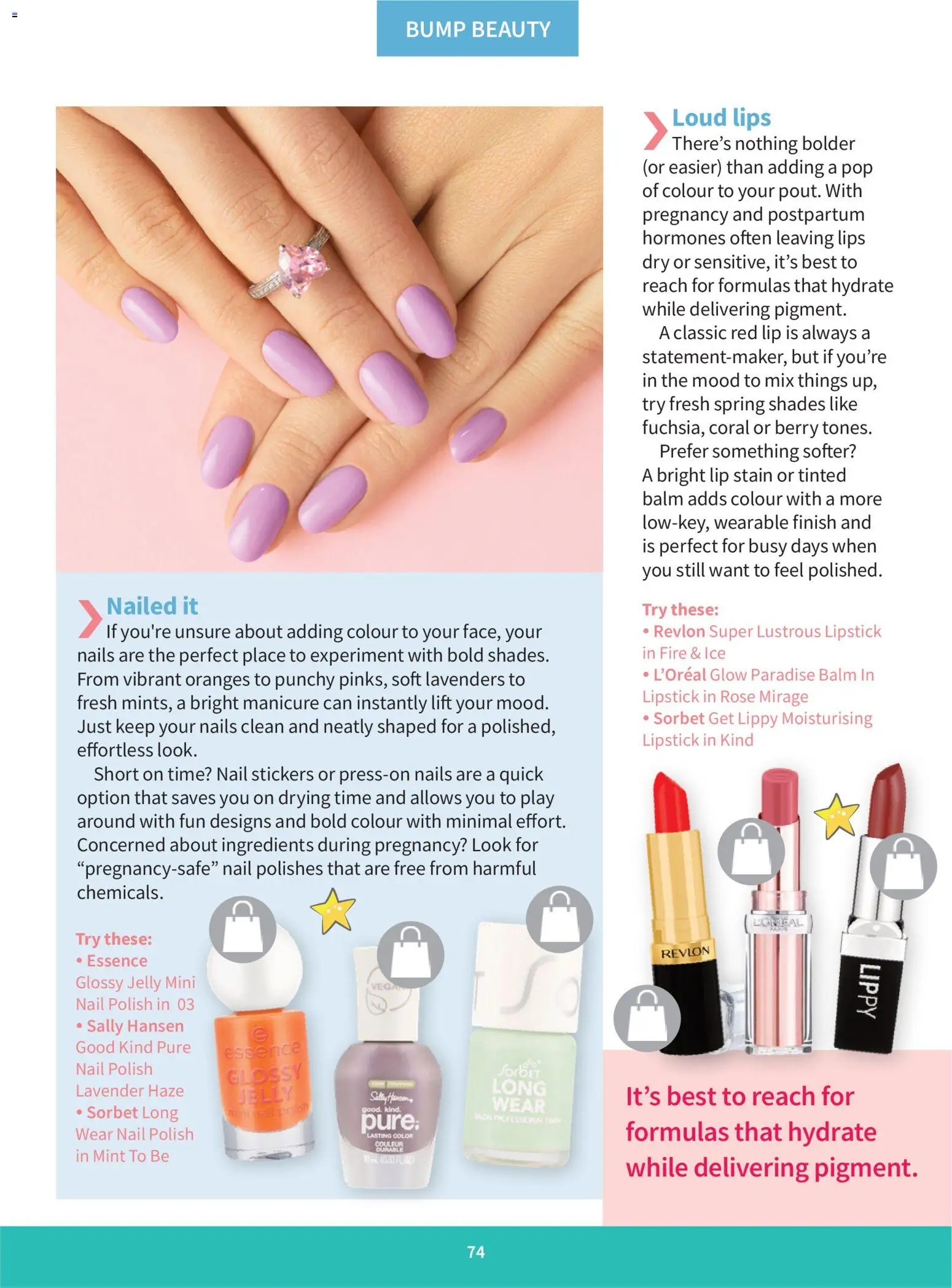 New Clicks catalogue – valid from 01.03.2026 | Page: 74 | Products: Oranges, Lipstick, Nail polish