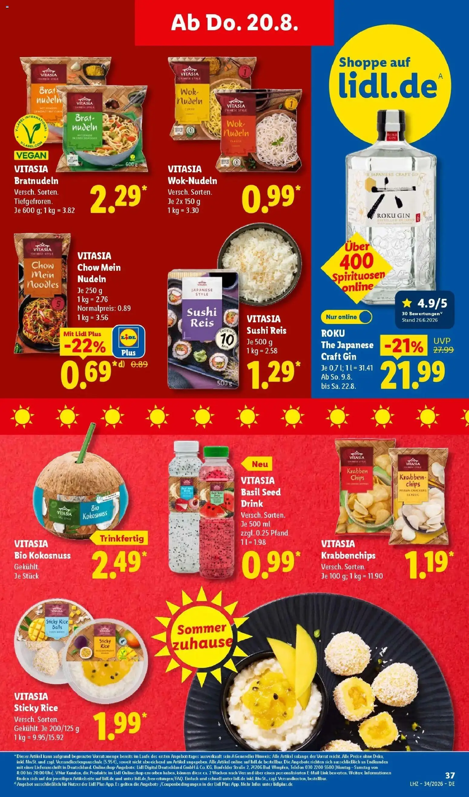Lidl Prospekt Mahlow (ab 17.08.2026) zum Blättern » Angebote | Seite: 59 | Produkte: Bad, Reis, Chips, Wok