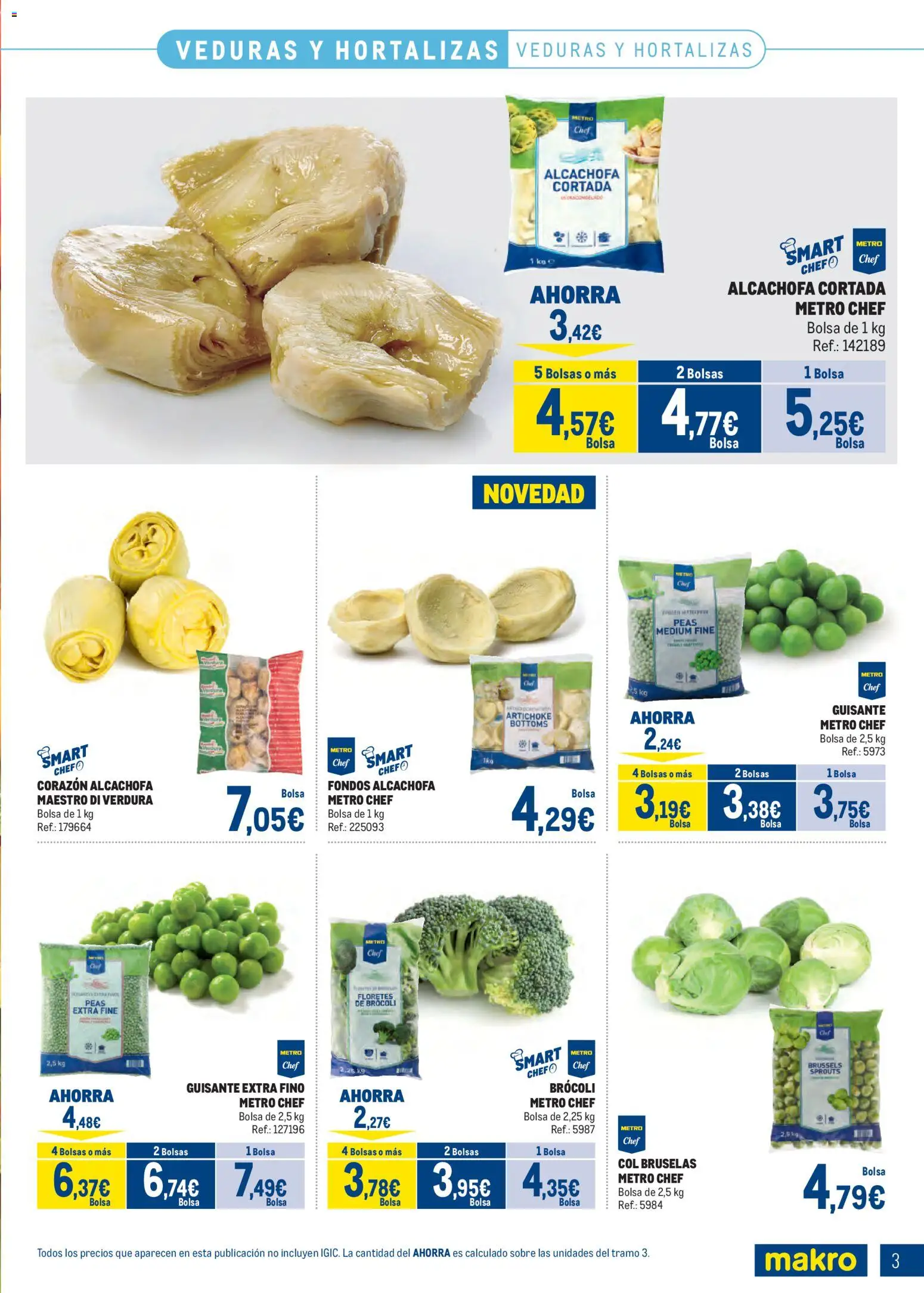 Makro Congelados Canarias │ válido desde el 04.05.2026 | Página: 3 | Productos: Σφουγγαρίστρα, Bolsa