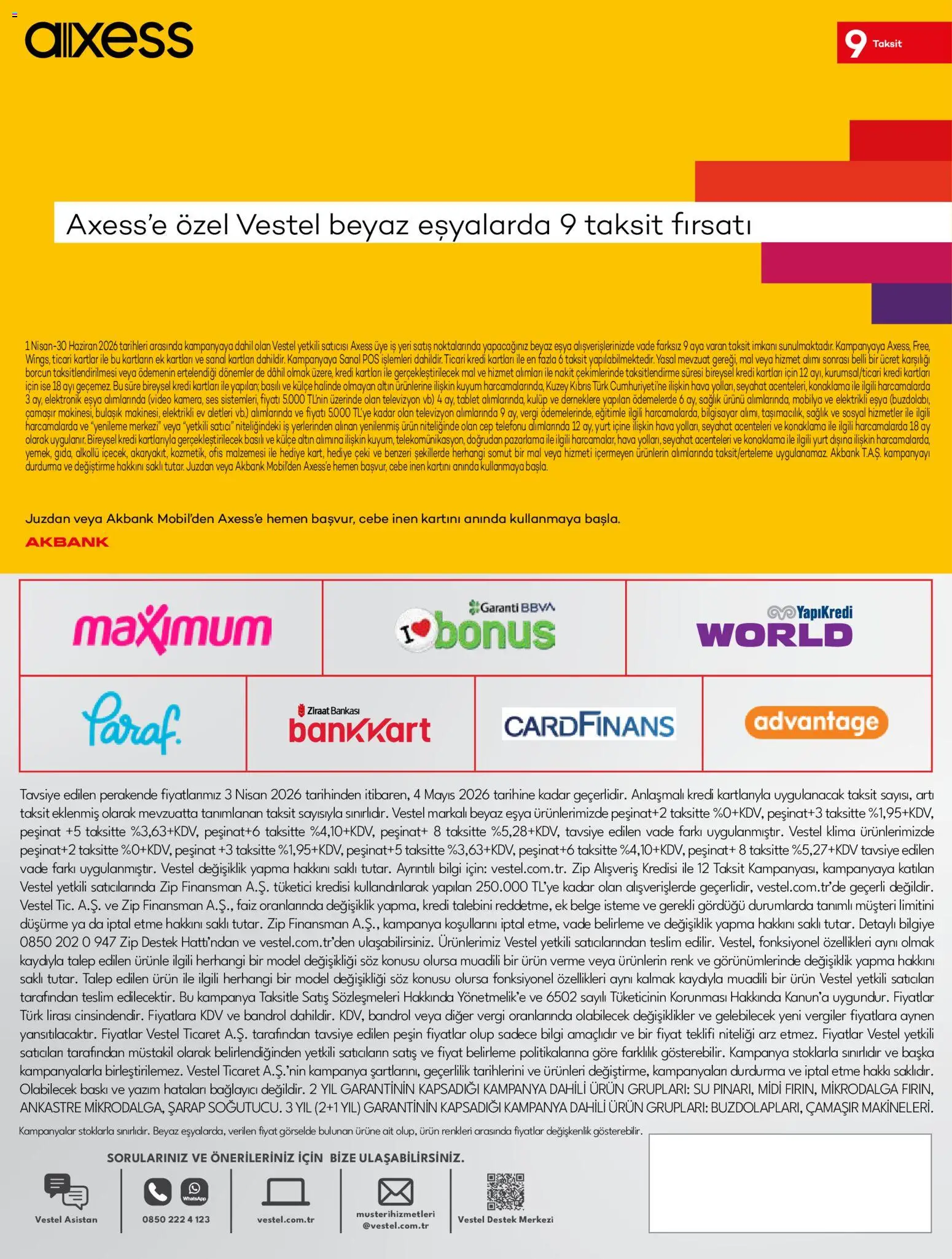Vestel Katalog - 03.04.2026 tarihinden itibaren geçerlidir | Sayfa: 24 | Ürünler: Su, Tablet, Televizyon, Klima